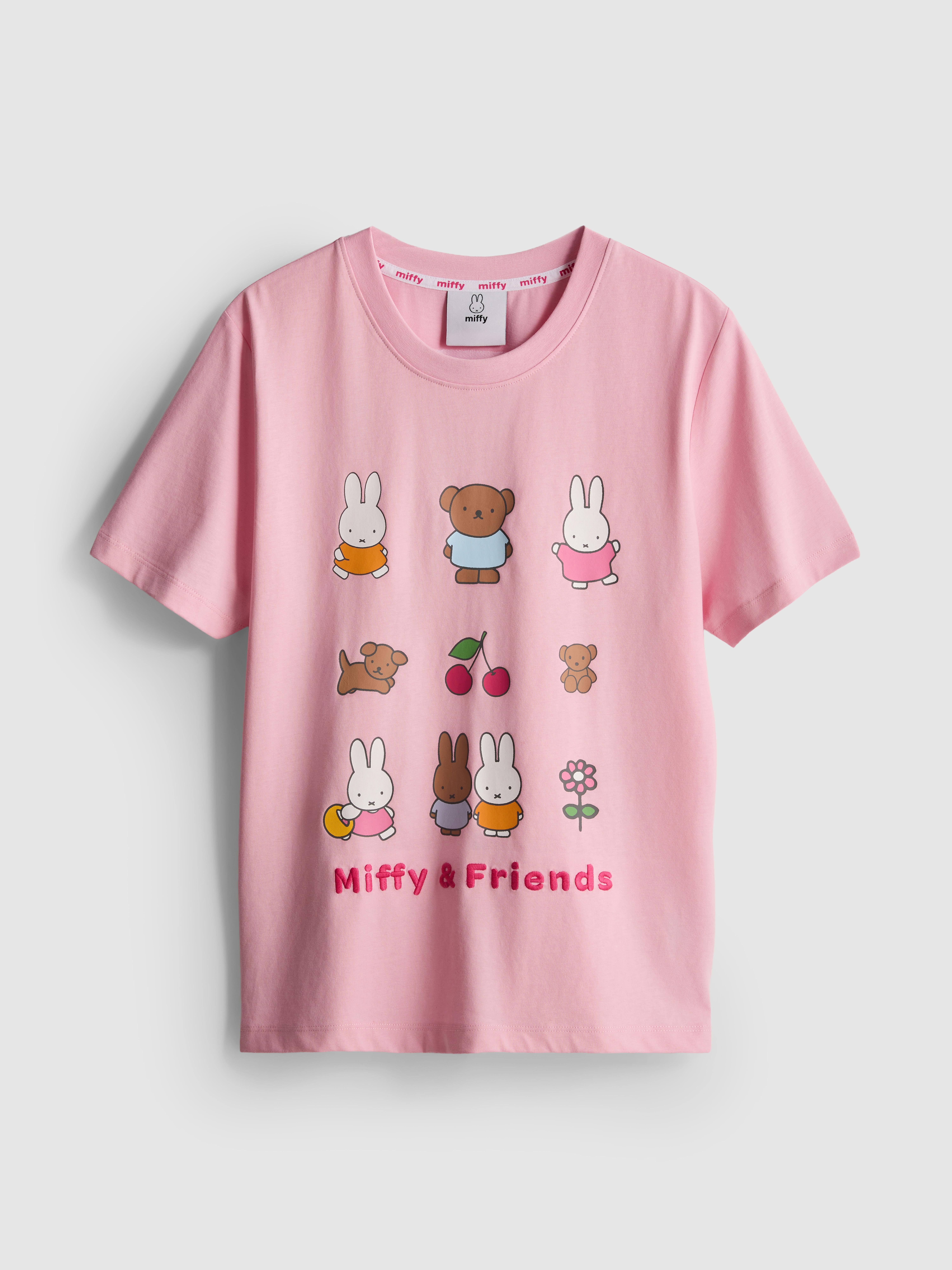 Bombažen sproščen zgornji del pižame z grafiko Miffy