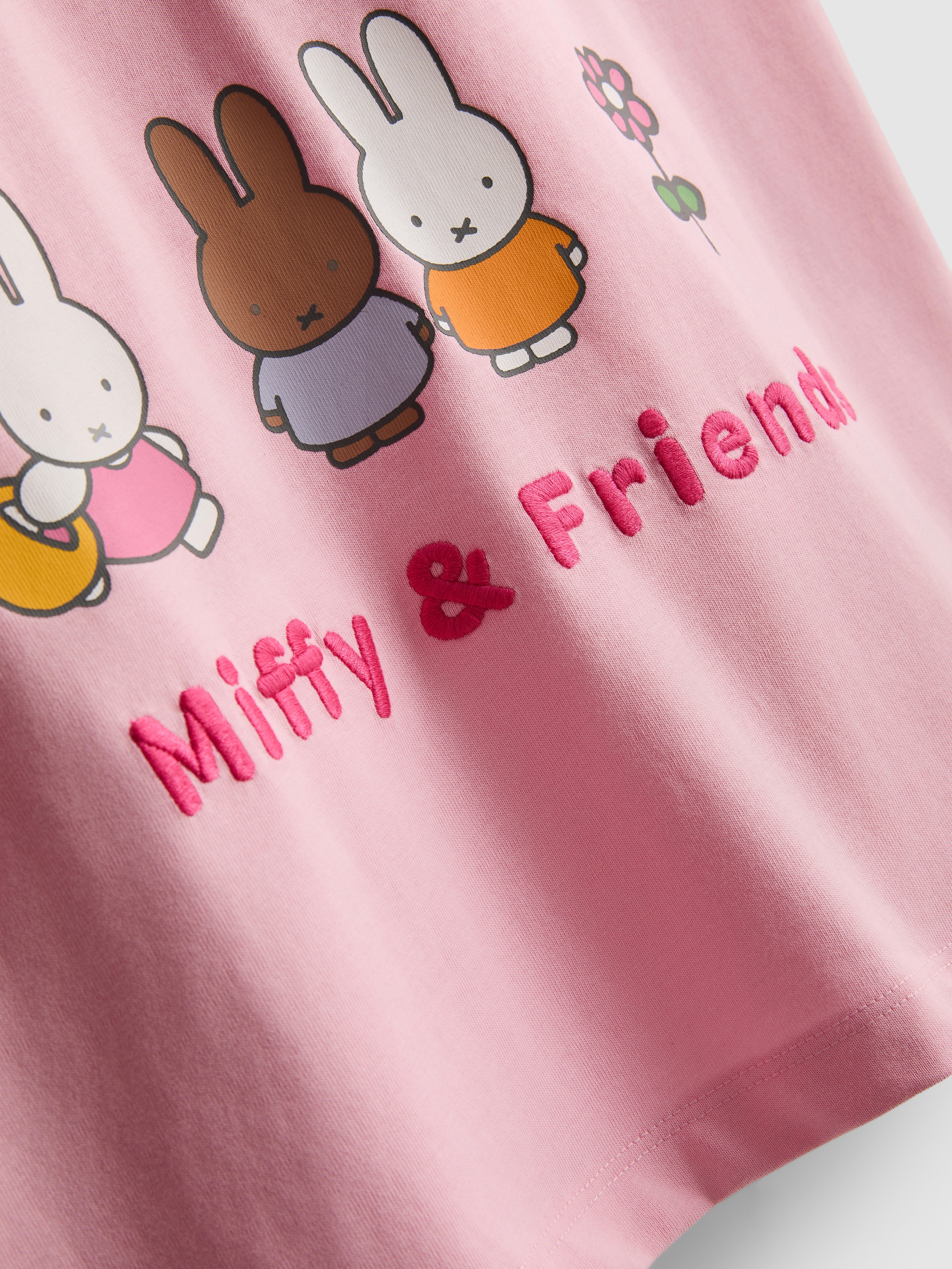Bombažen sproščen zgornji del pižame z grafiko Miffy