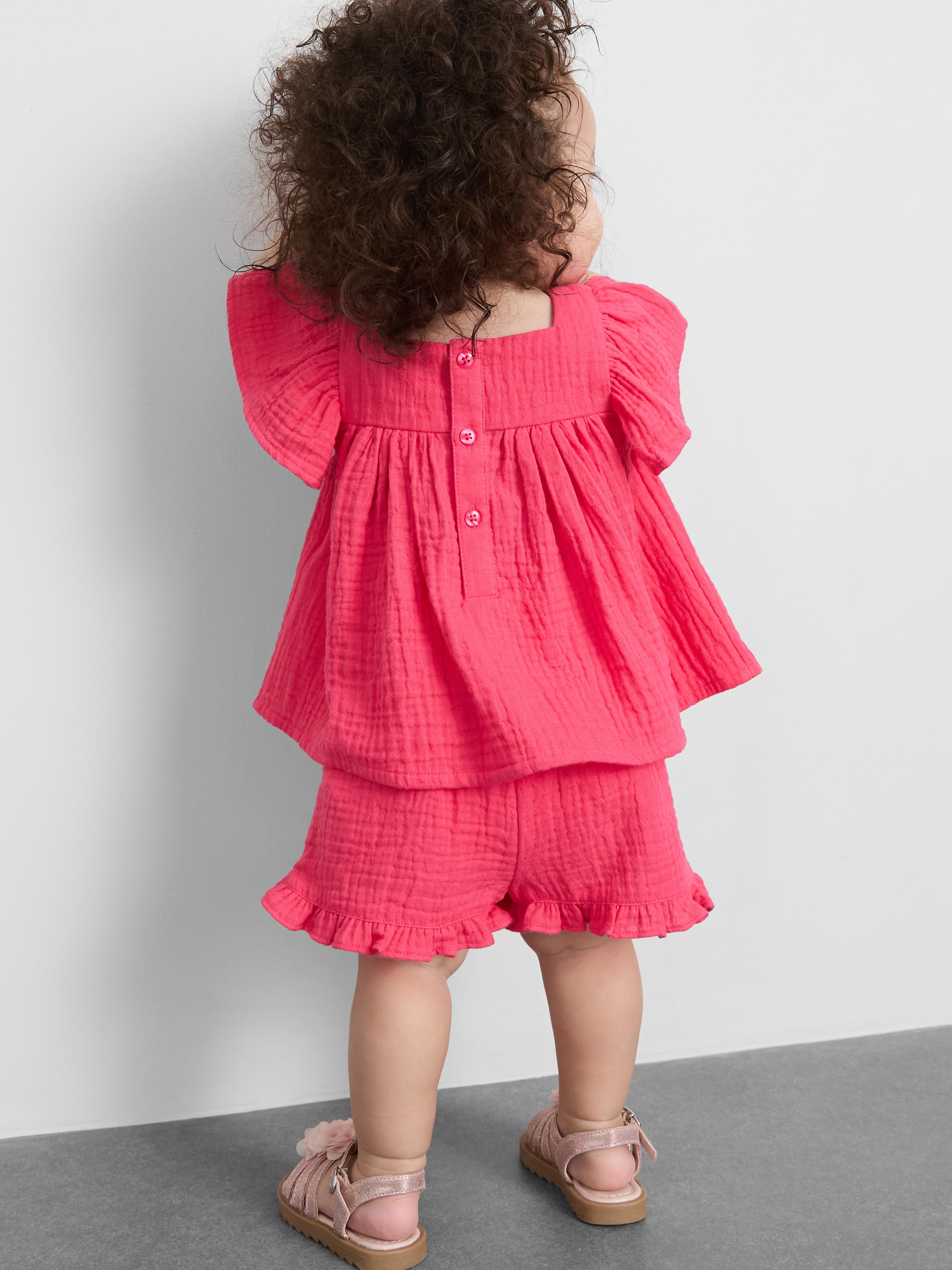 0–36 Monate | Bluse mit Karree-Ausschnitt und Shorts