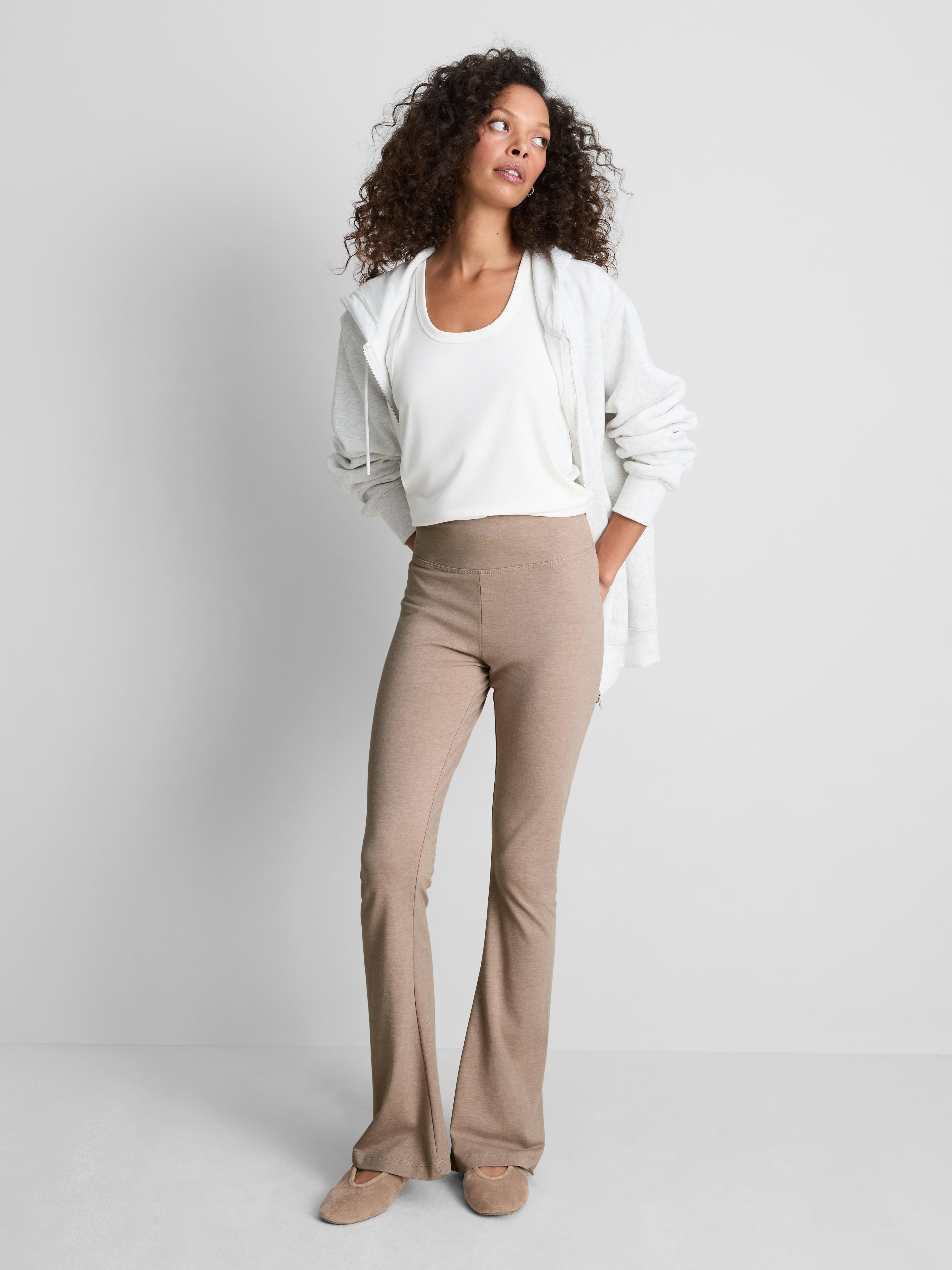 Cotton Rich Flared Leggings
