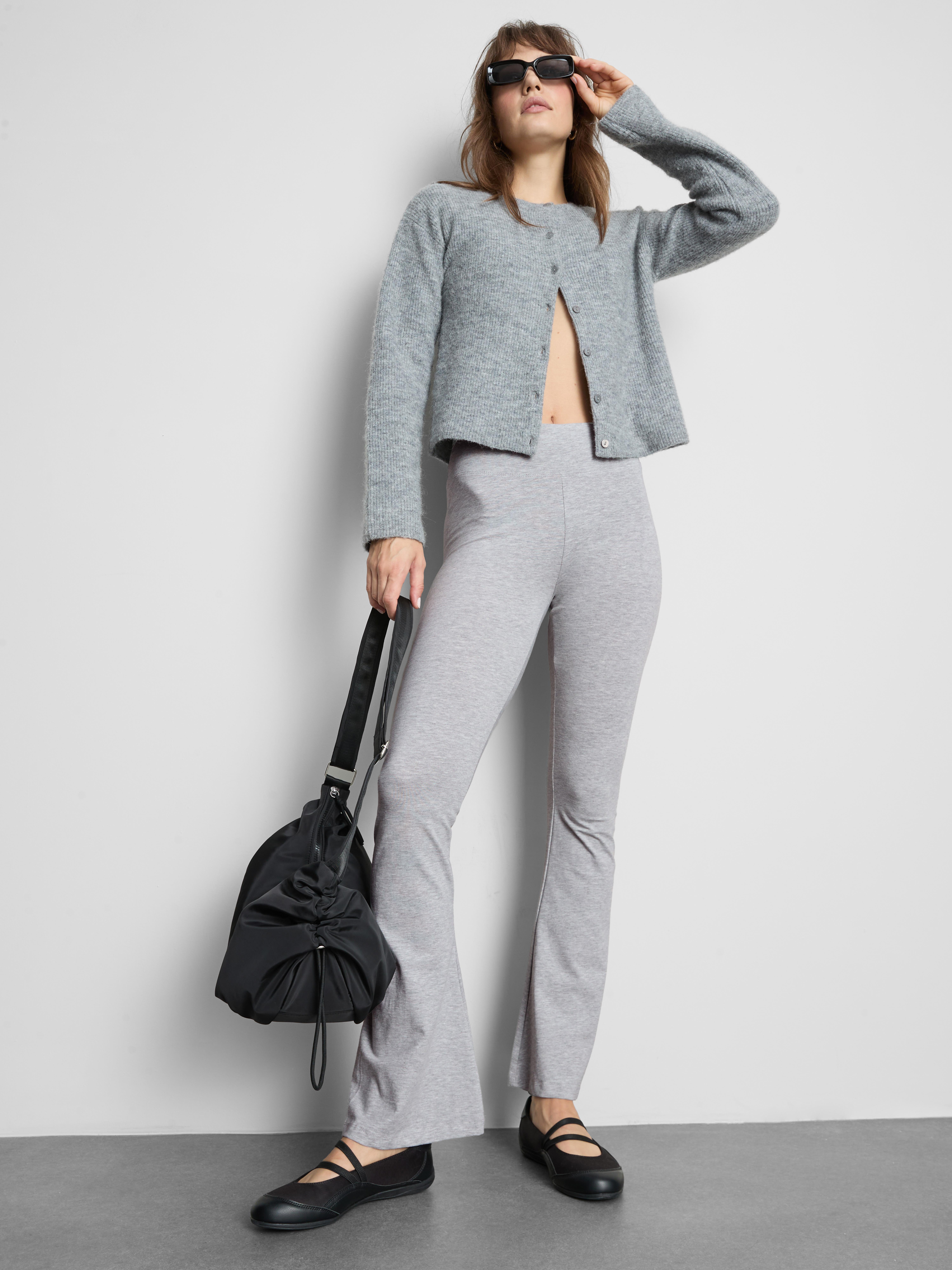 Cotton Rich Flared Leggings