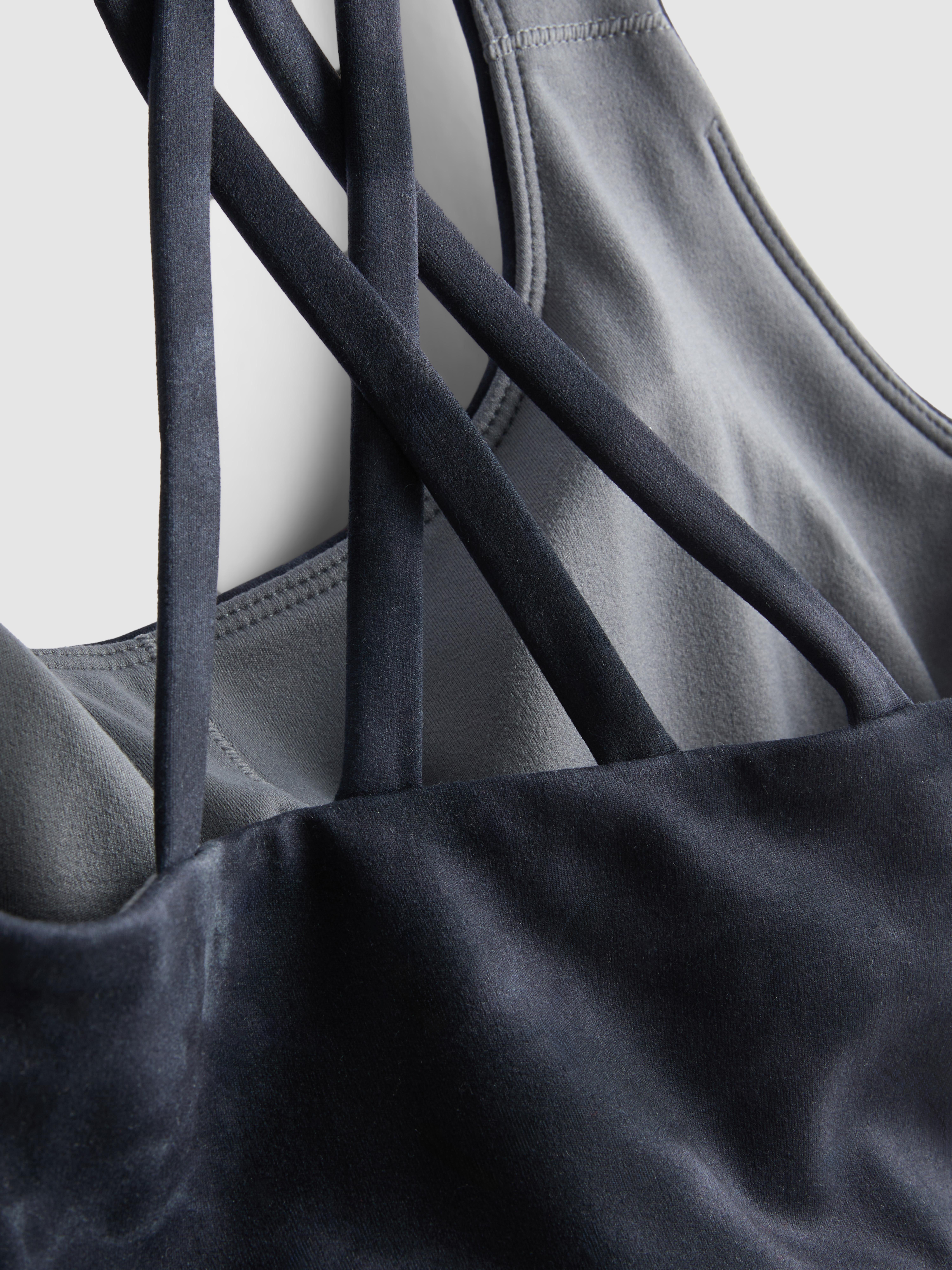 Crop top se sportovními zády a mramorovým potiskem