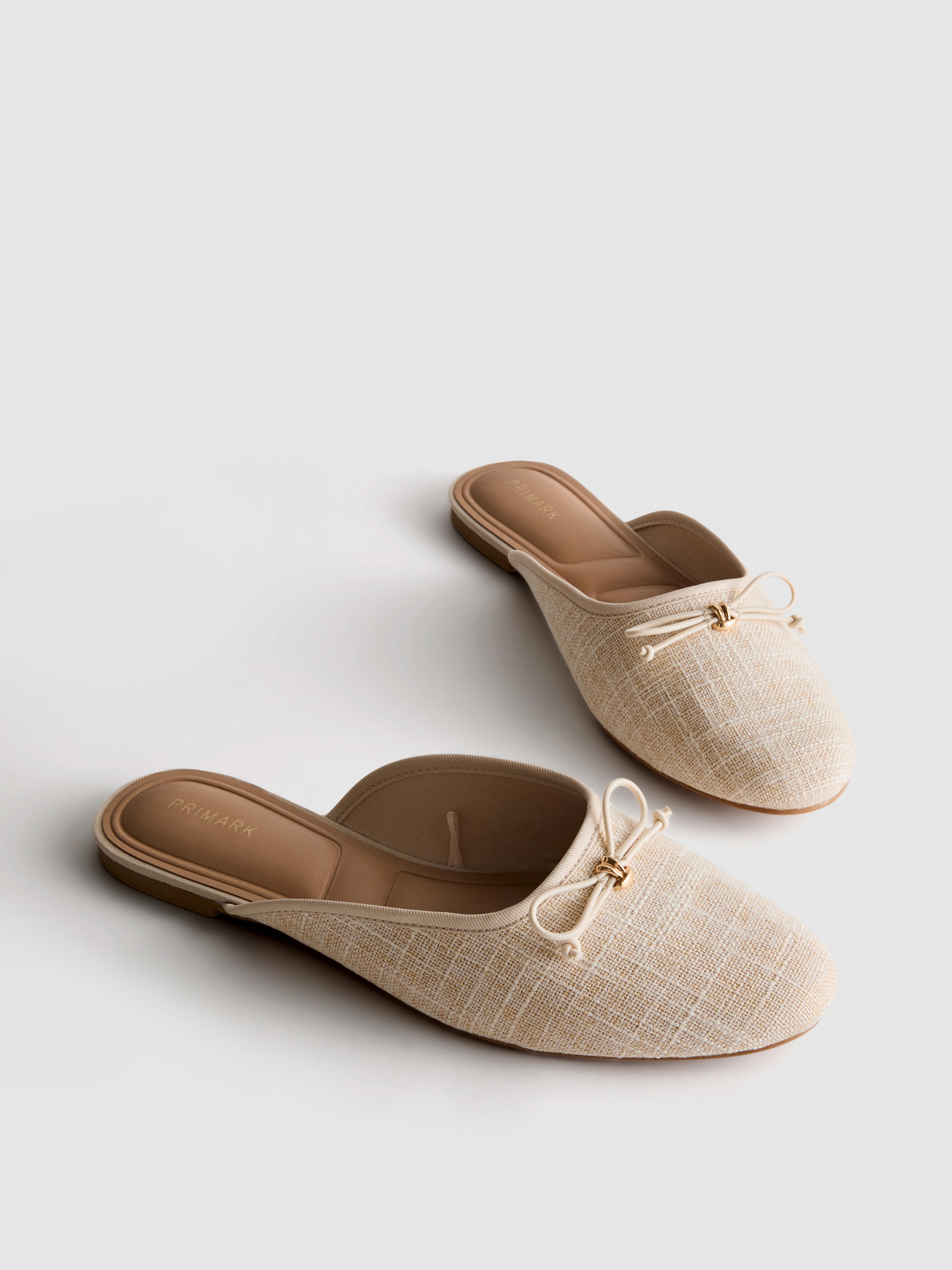 Bow Detail Ballerina Mule Sandals