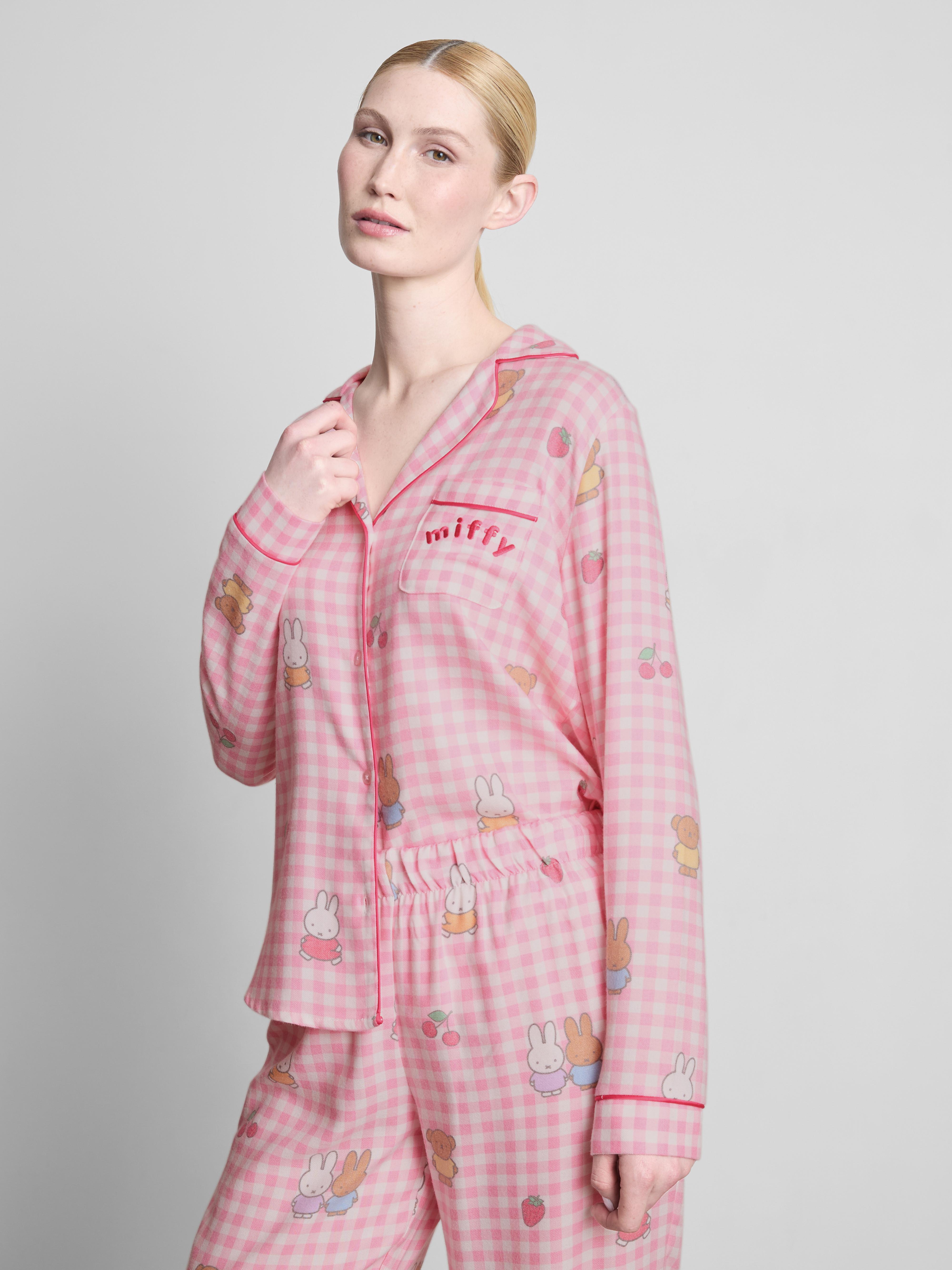Miffy Gingham Boyfriend Pyjama Shirt
