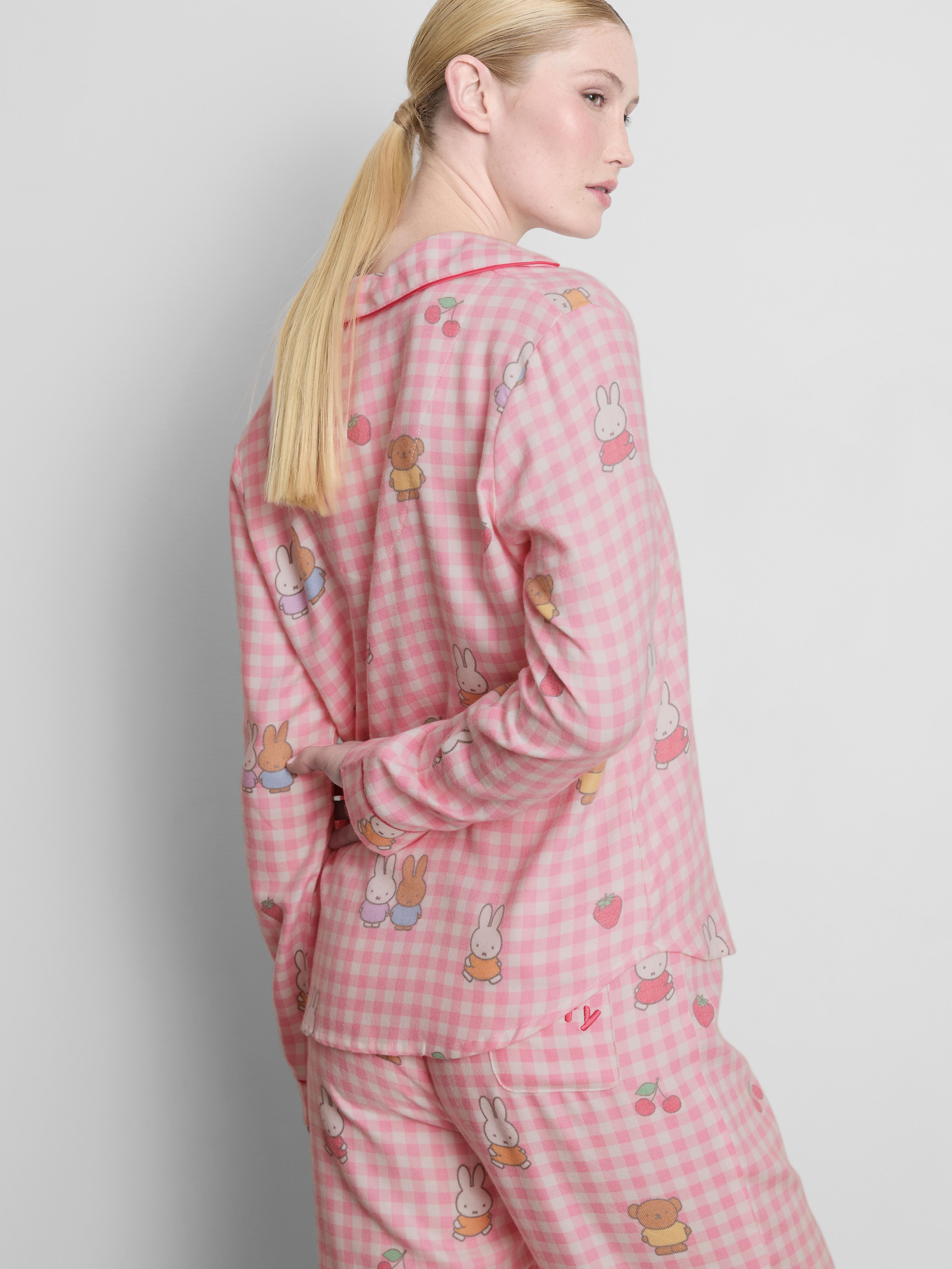 Miffy Gingham Boyfriend Pyjama Shirt