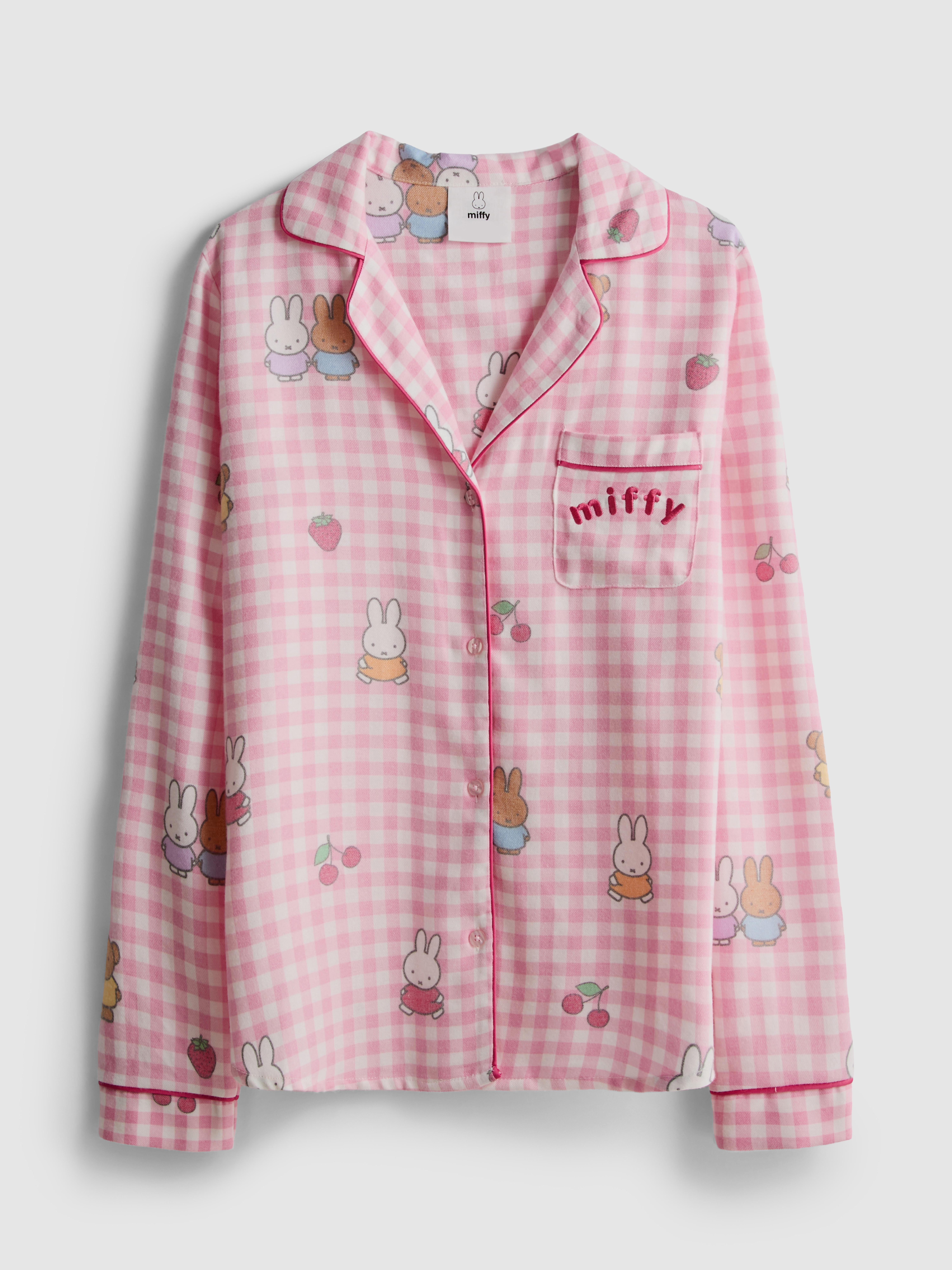 Miffy Gingham Boyfriend Pyjama Shirt