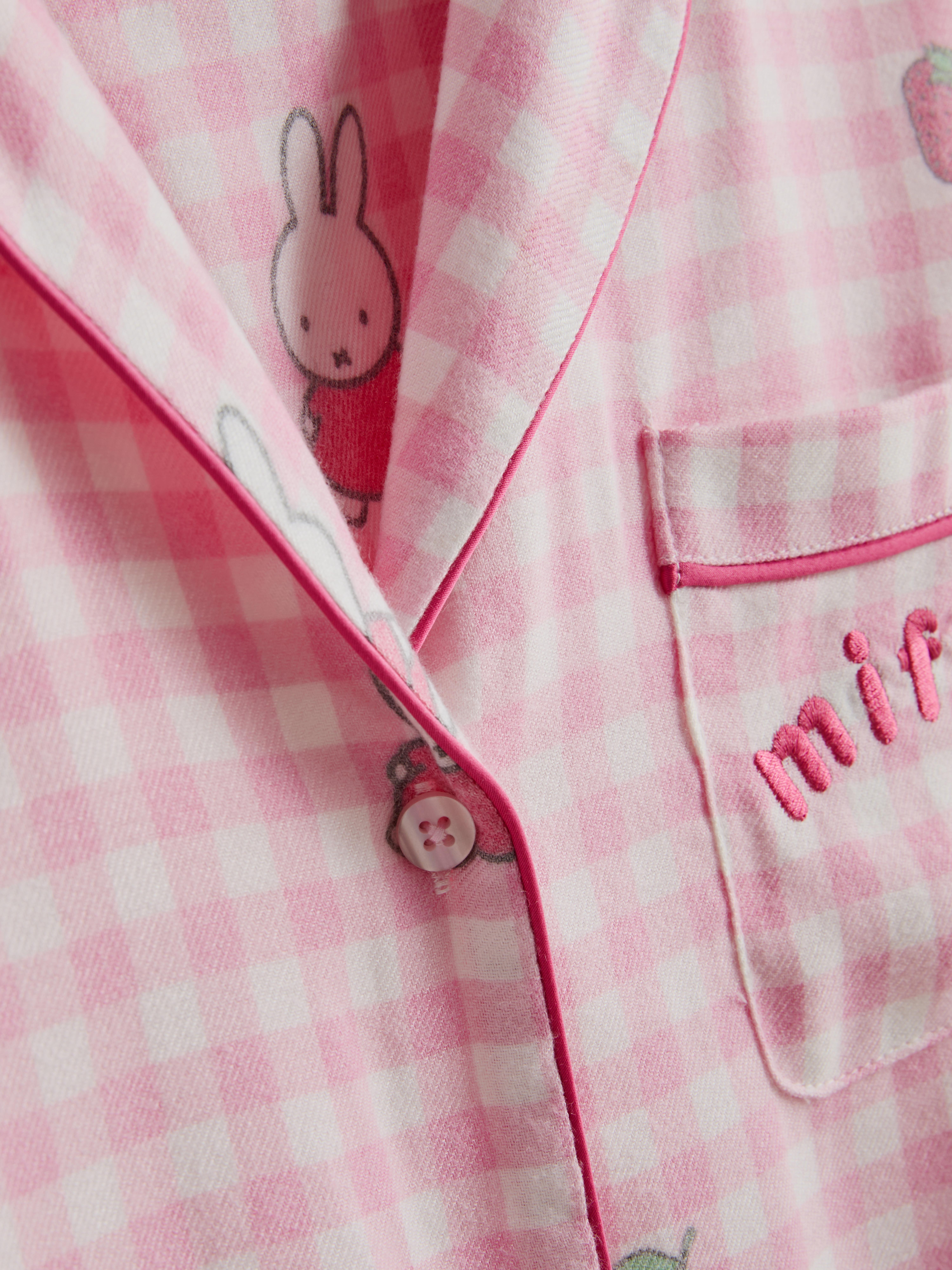 Miffy Gingham Boyfriend Pyjama Shirt