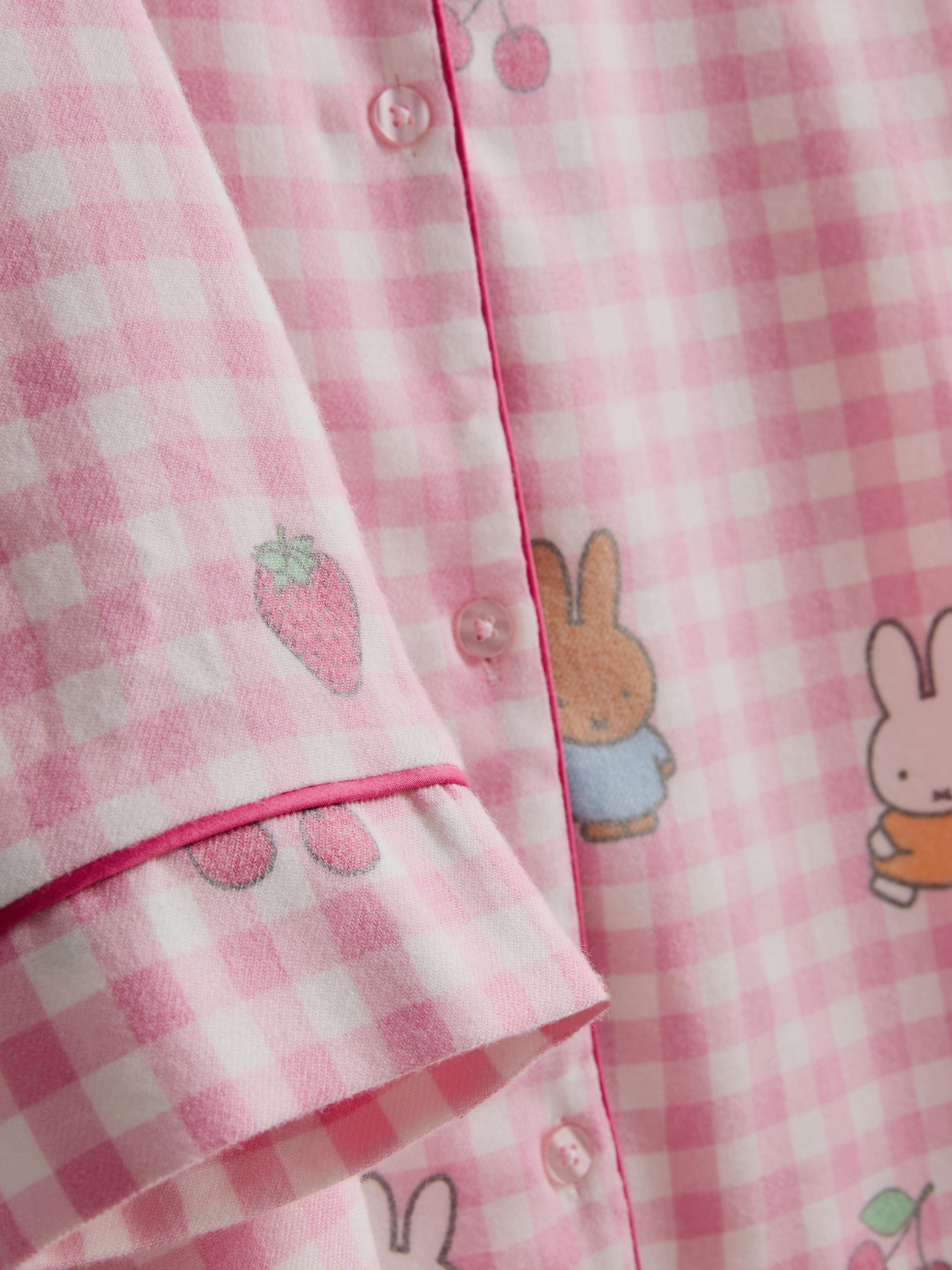 Miffy Gingham Boyfriend Pyjama Shirt