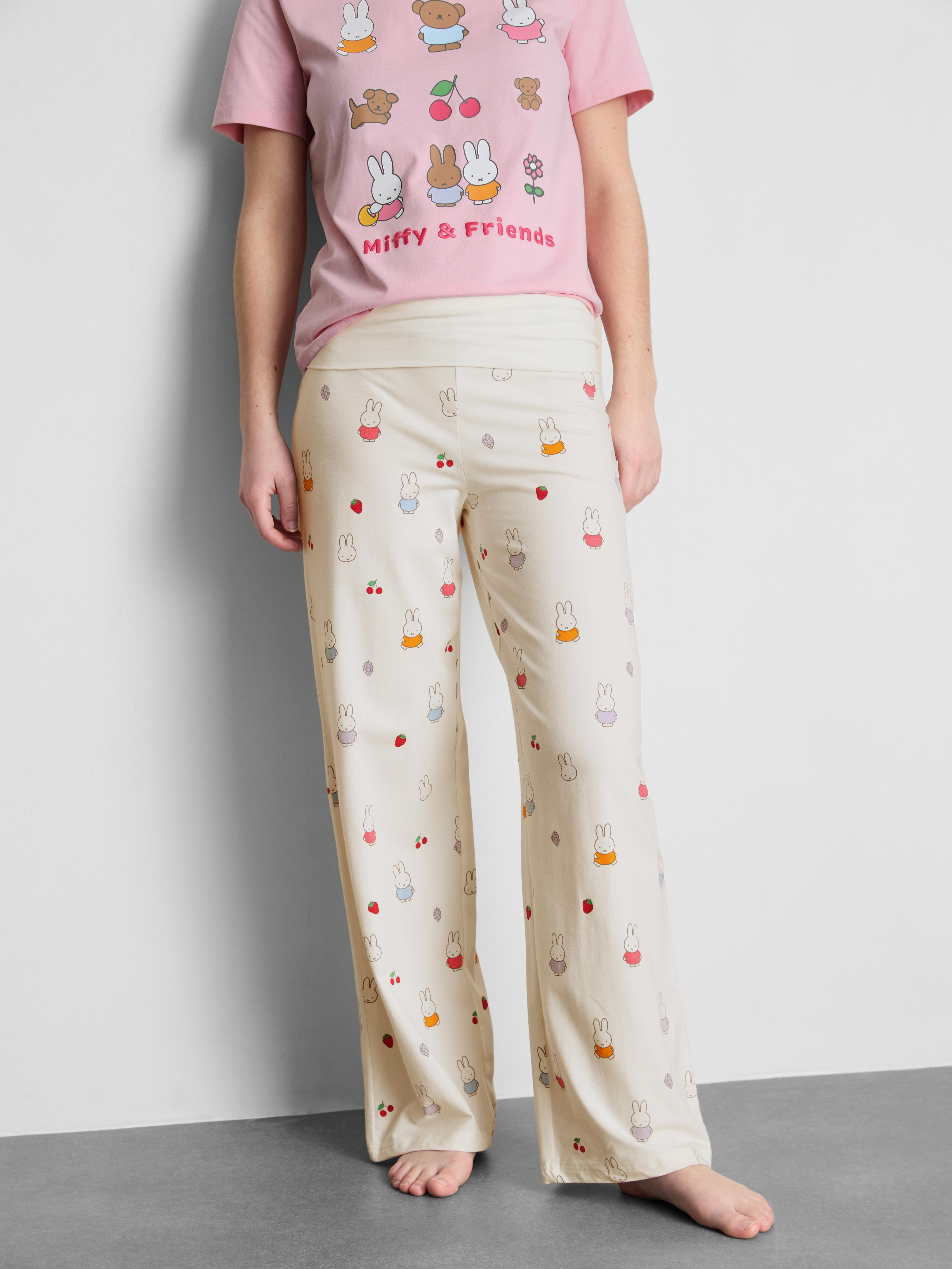 Pantaloni de pijama tip yoga bogați în bumbac Miffy