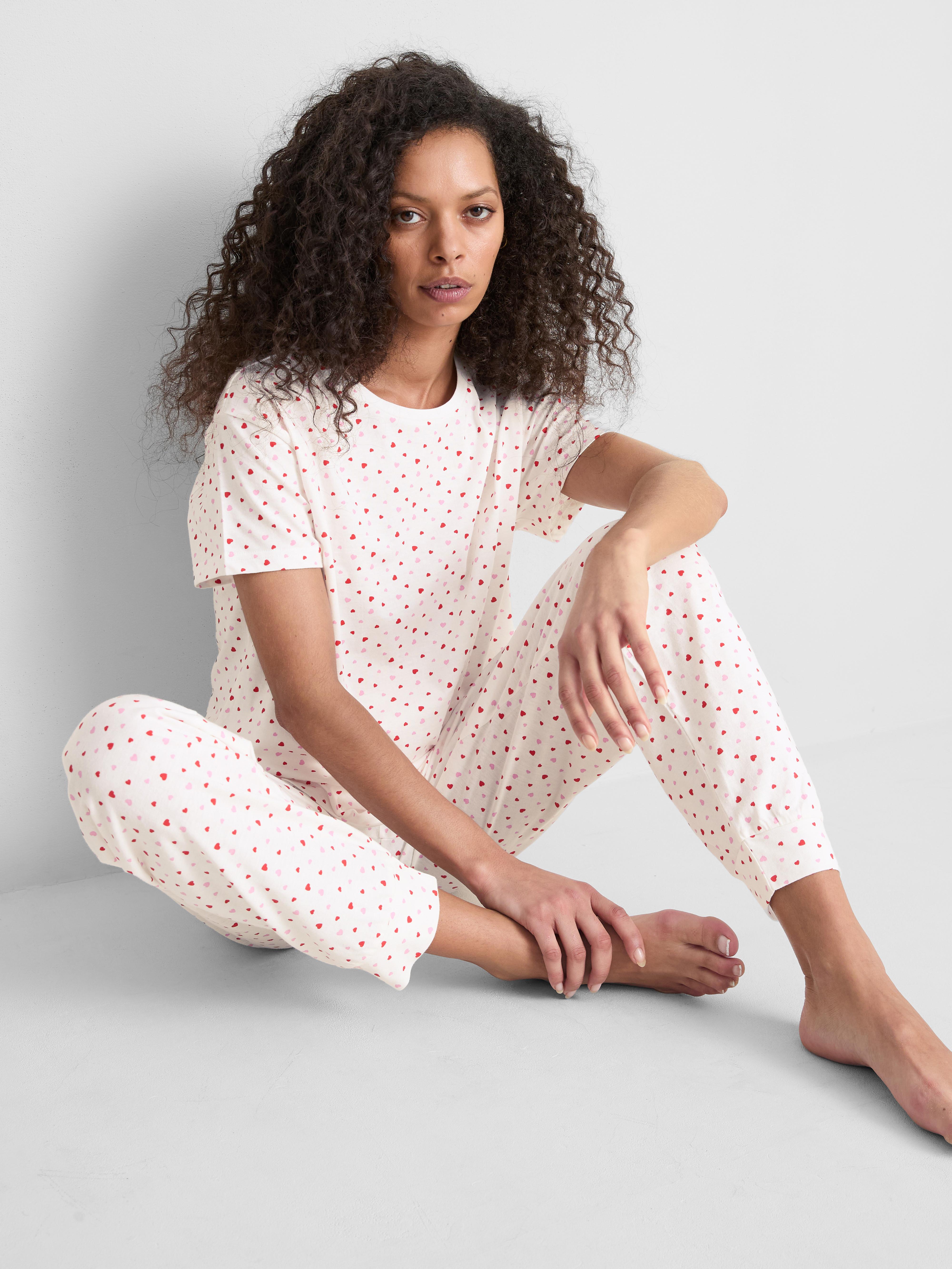 Cotton Printed Short Sleeve Pyjamas
