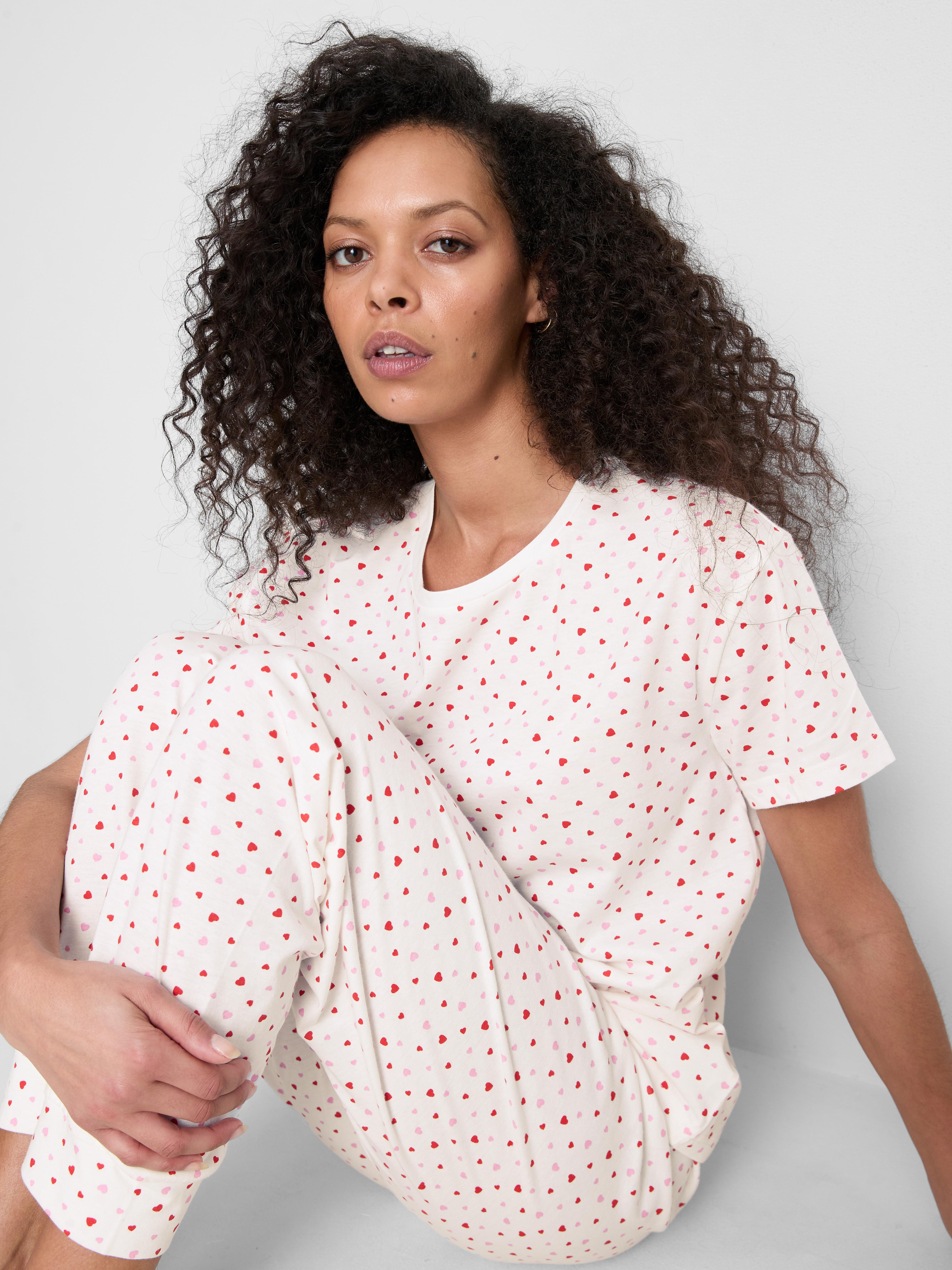Cotton Printed Short Sleeve Pyjamas