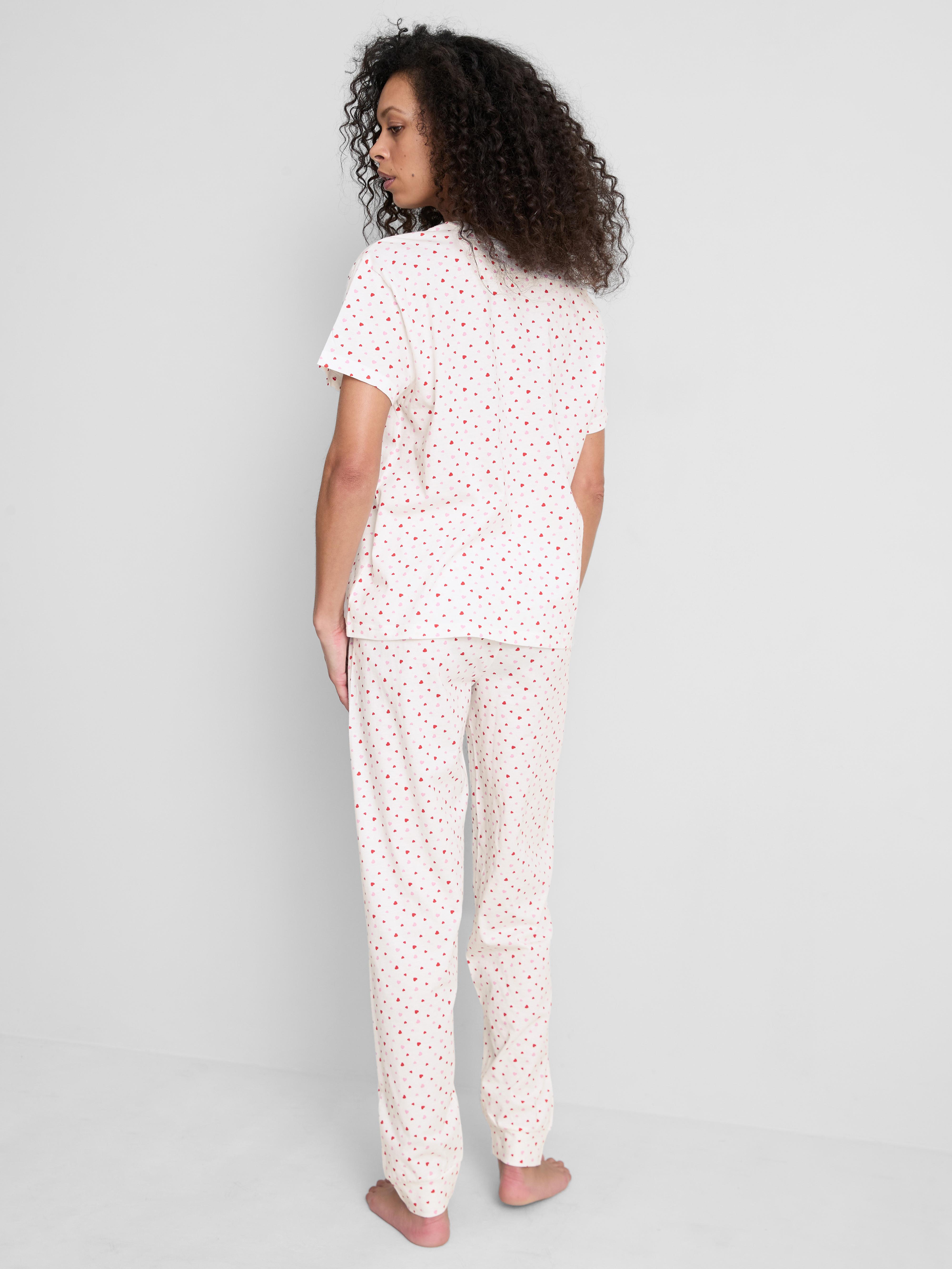 Cotton Printed Short Sleeve Pyjamas