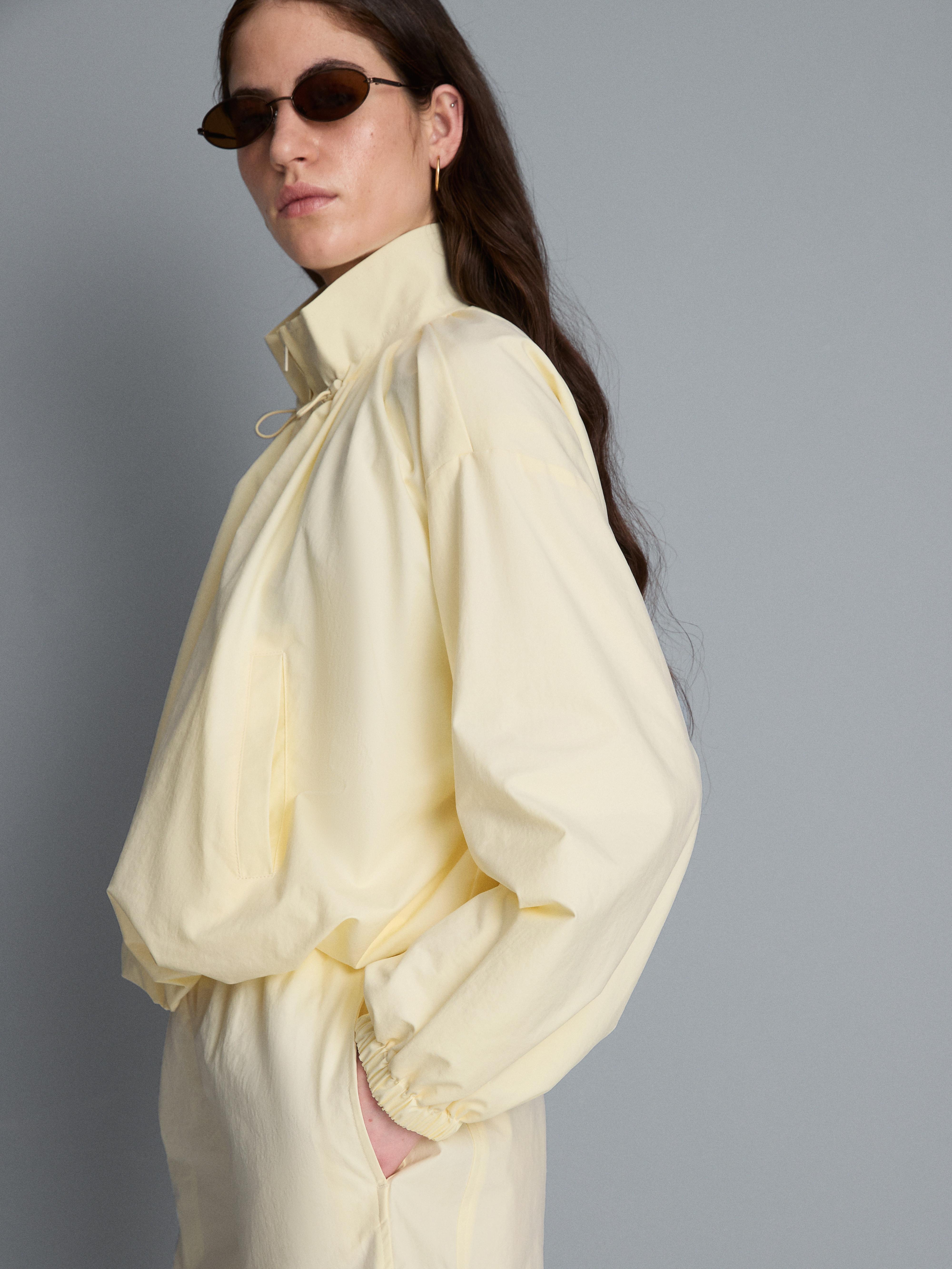 Funnel Neck Tech Bomber Jacket