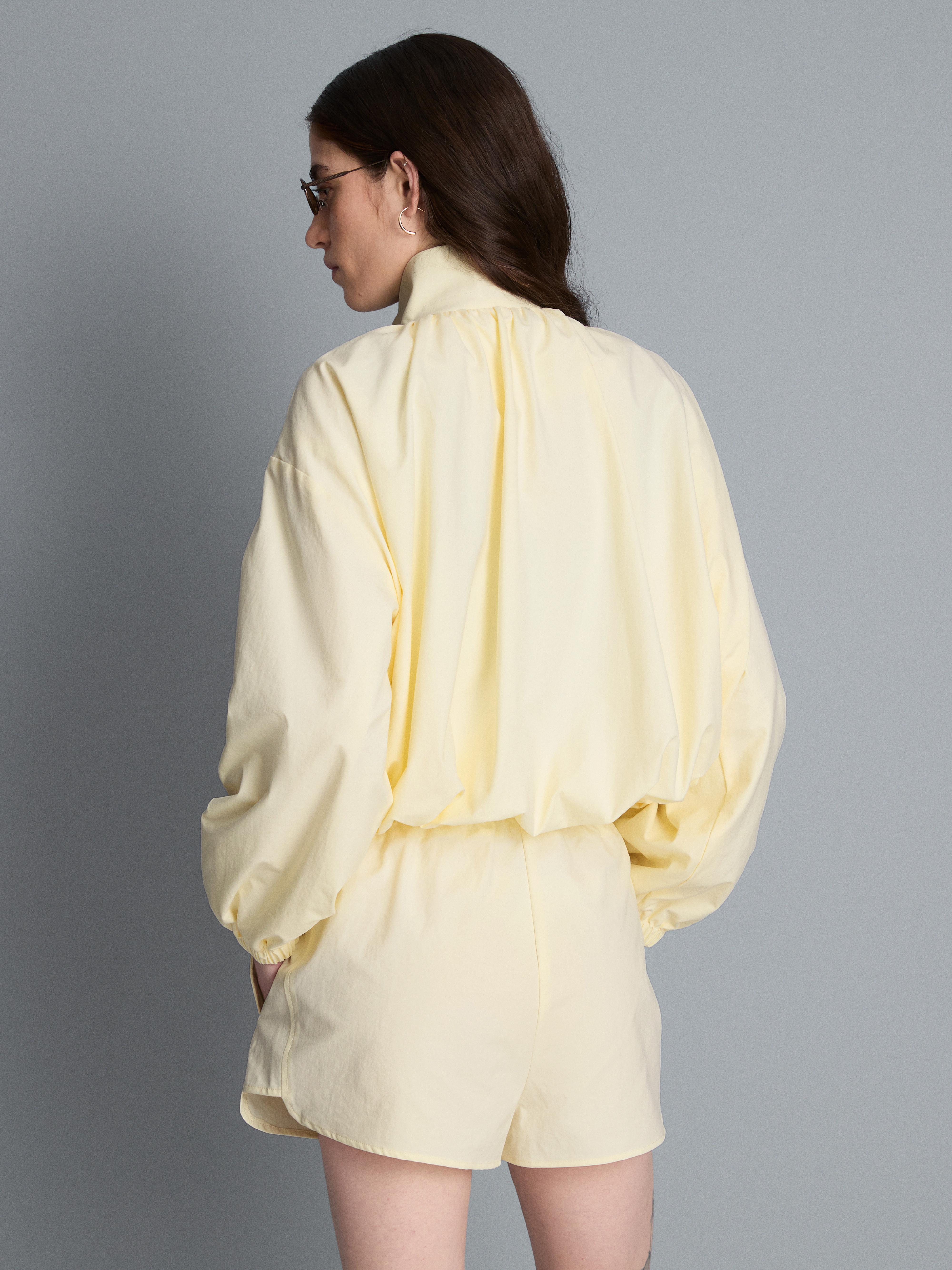 Funnel Neck Tech Bomber Jacket