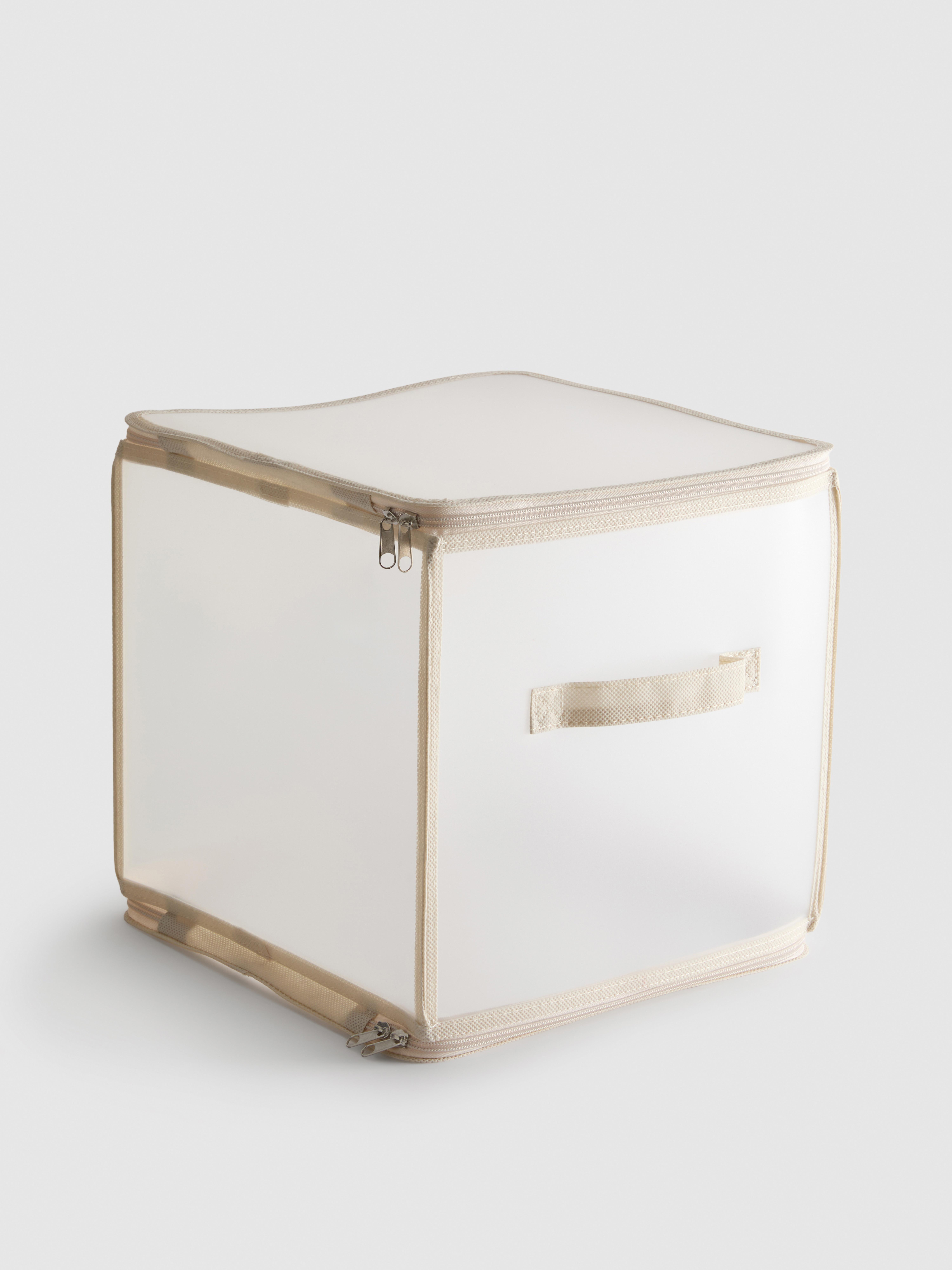 Faltbarer Aufbewahrungswürfel mit Reißverschluss