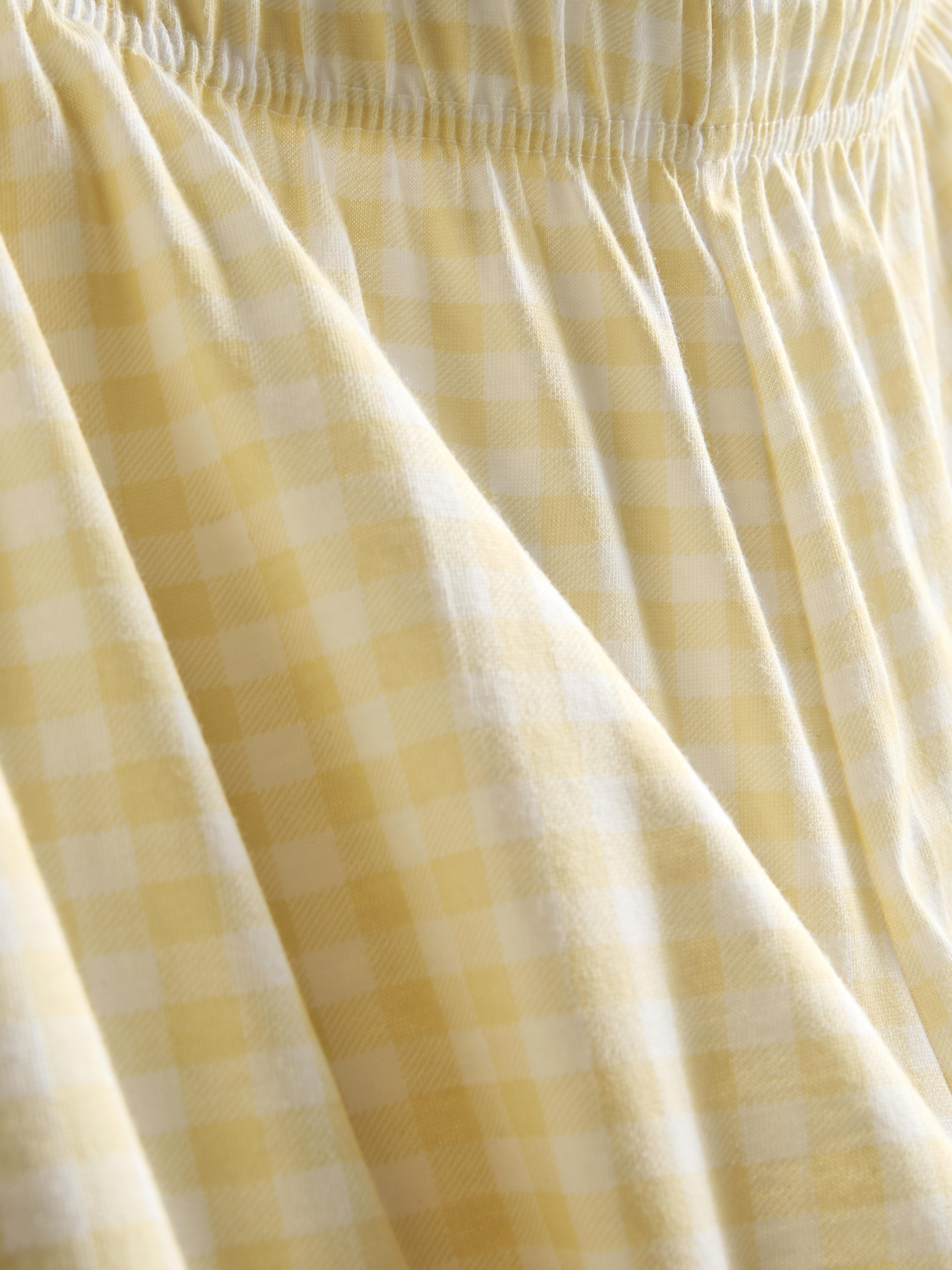 Geruite pyjama van katoen