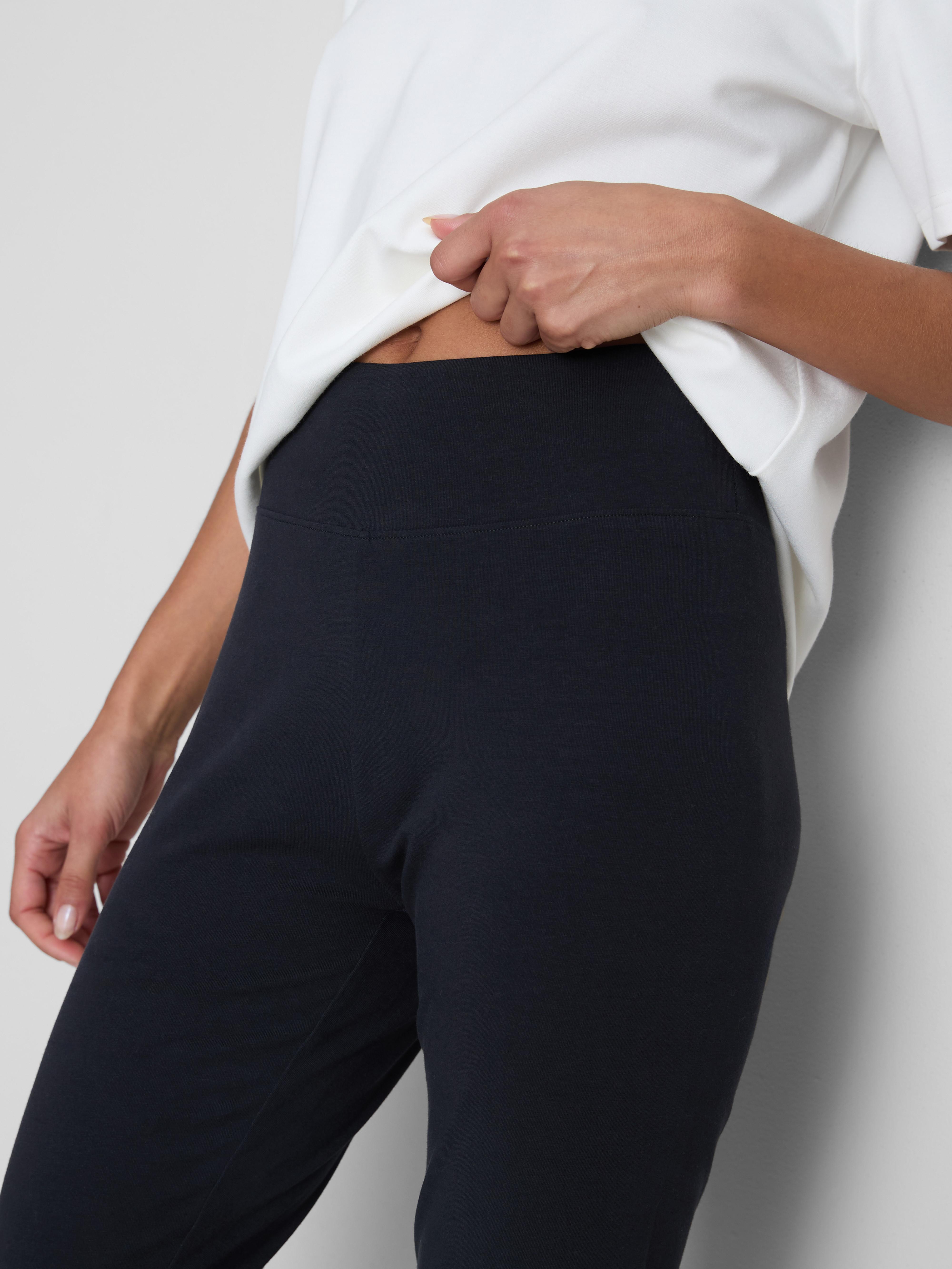 Cotton Rich High Waist Capri Leggings