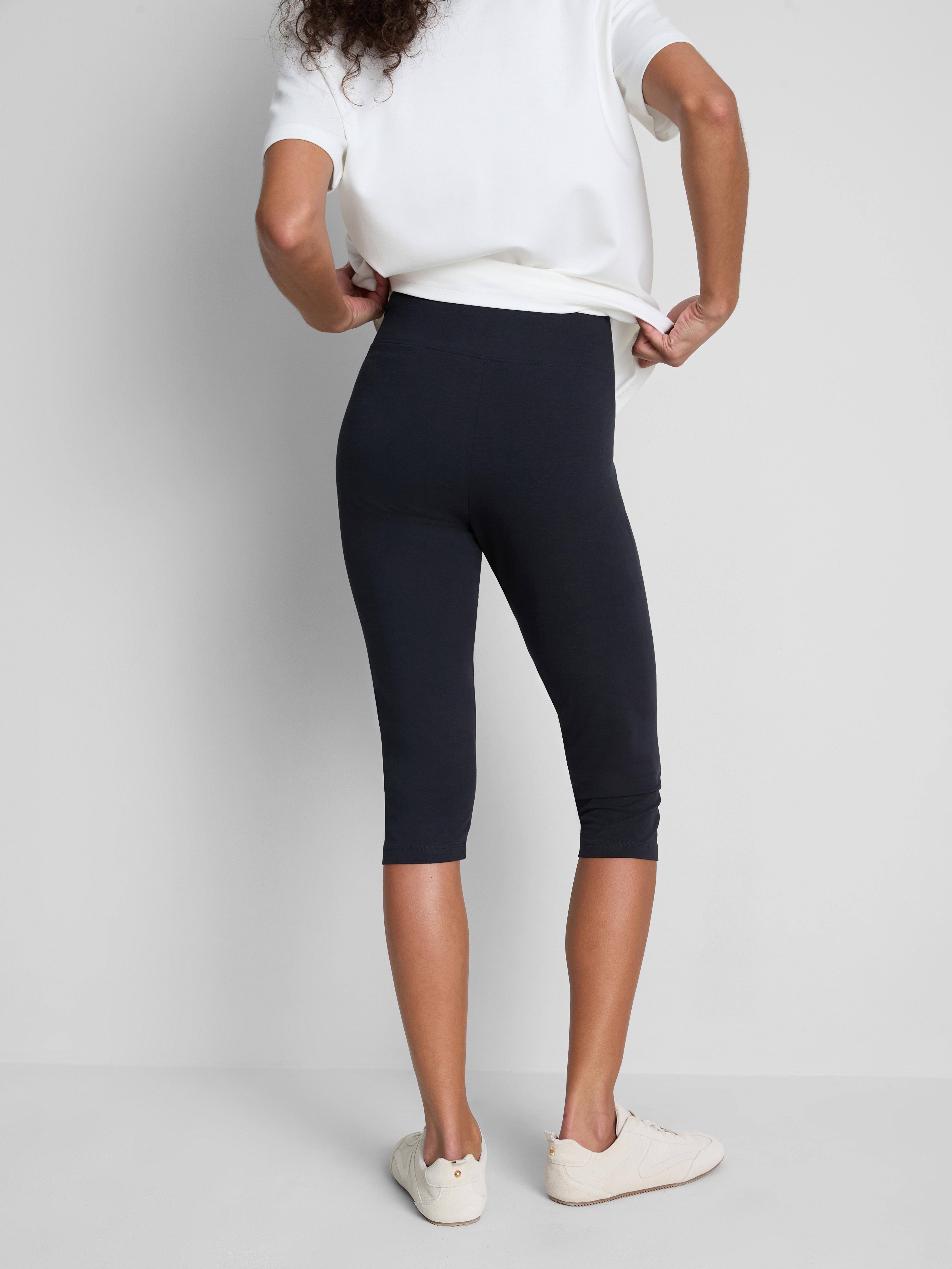 Cotton Rich High Waist Capri Leggings