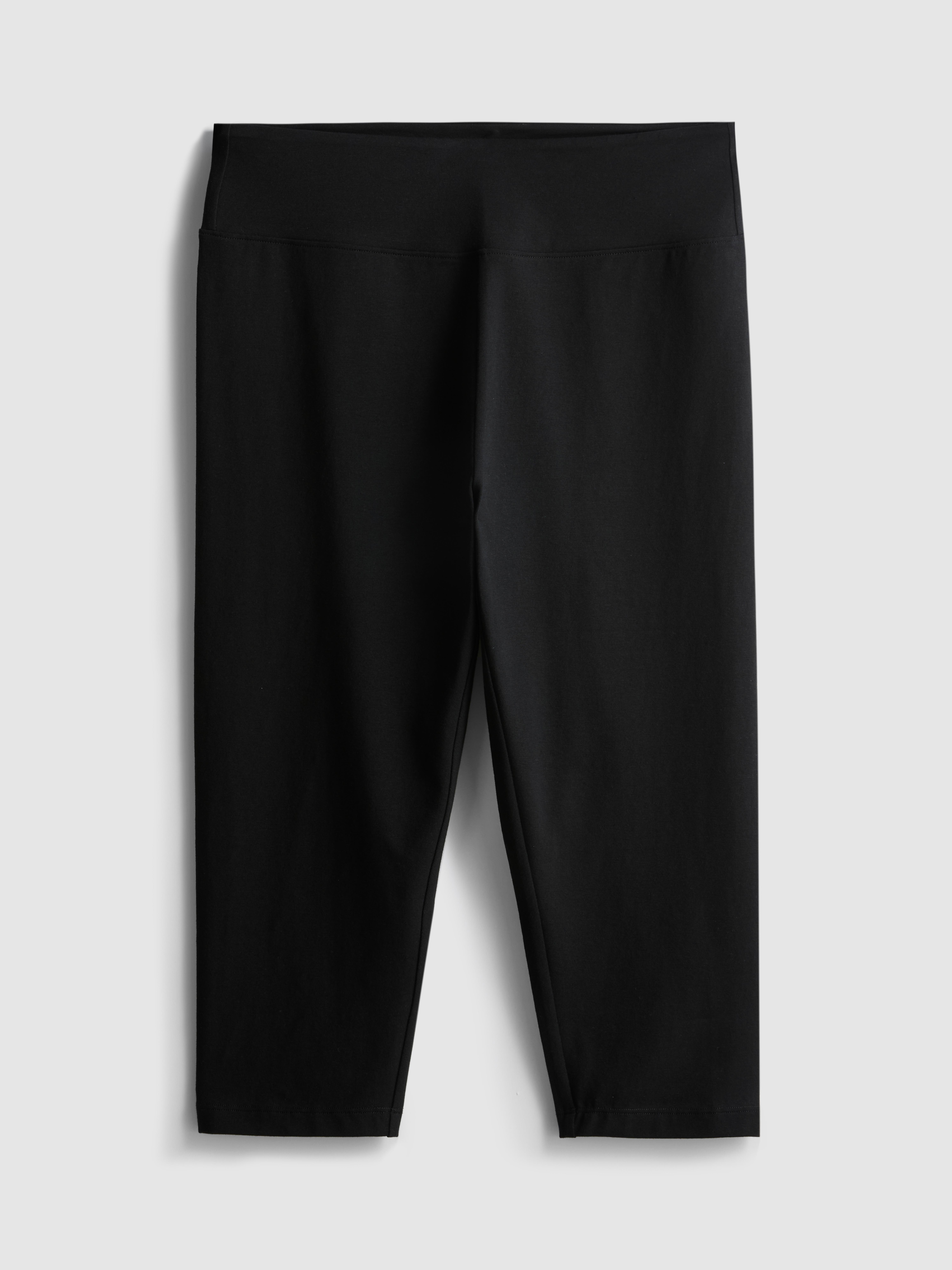 Magas derekú, magas pamuttartalmú capri fazonú leggings