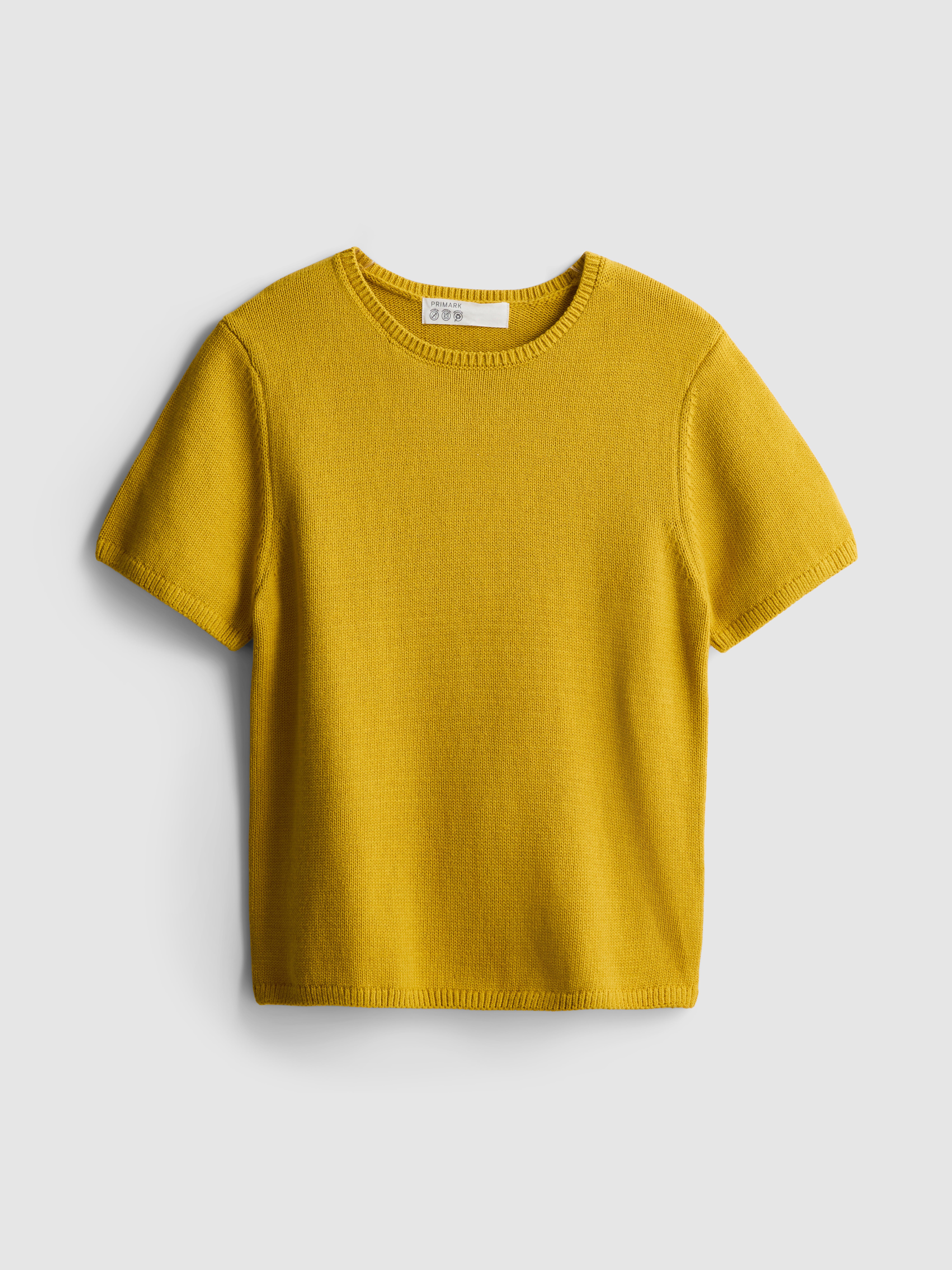 Strick-T-Shirt aus reiner Baumwolle