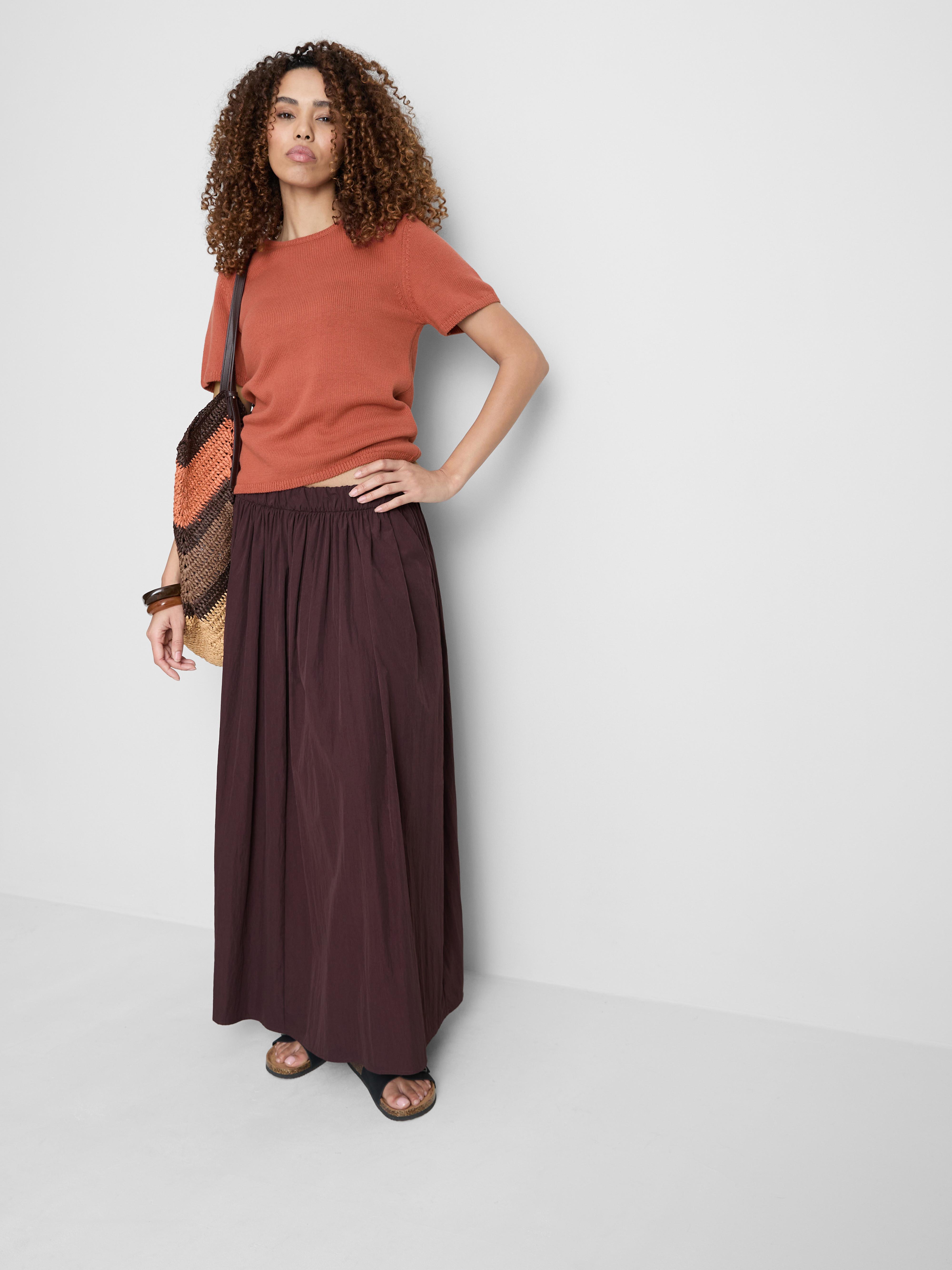 Gebreid T-shirt van zuiver katoen