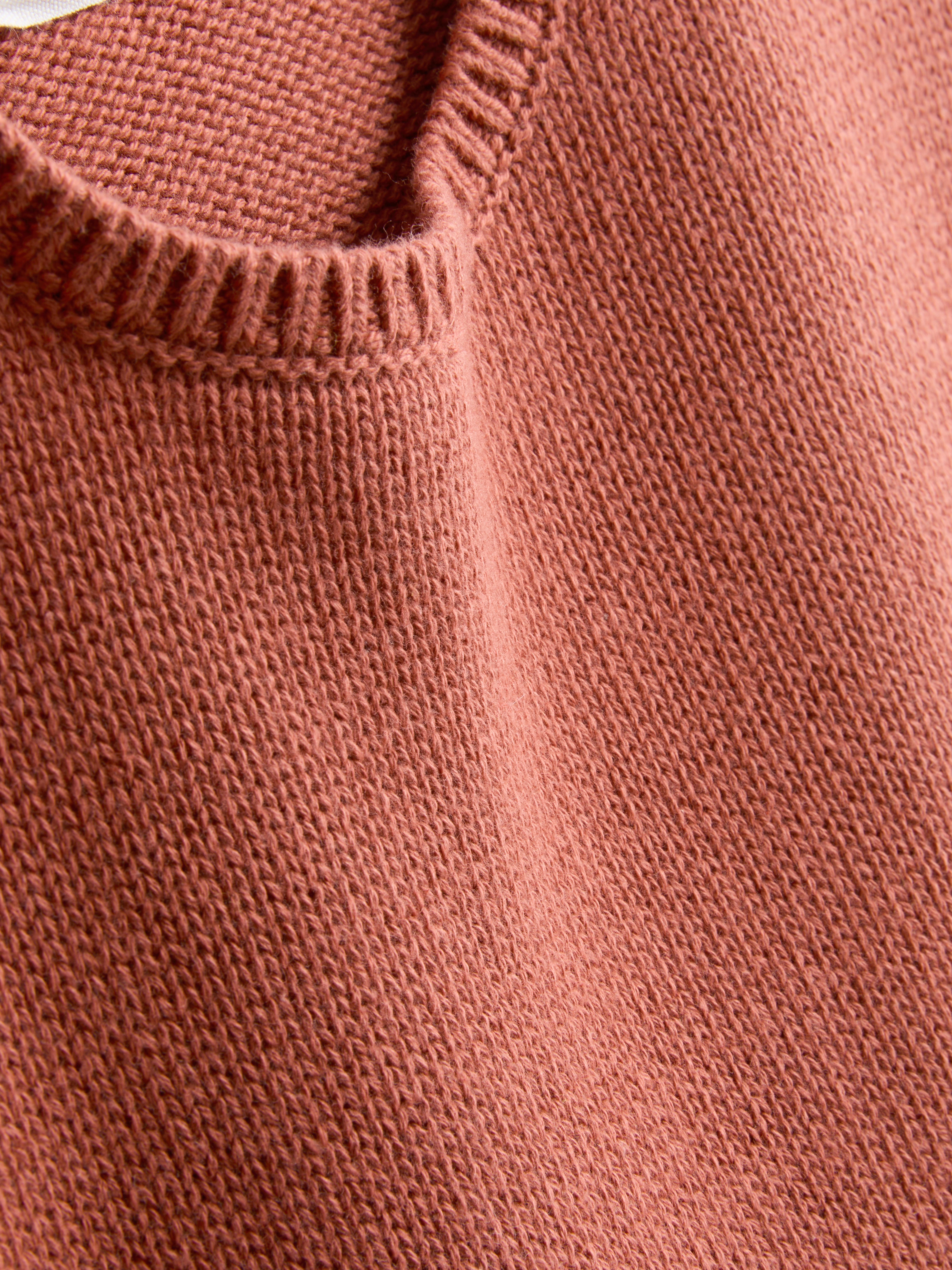 Maglietta lavorata a maglia in puro cotone