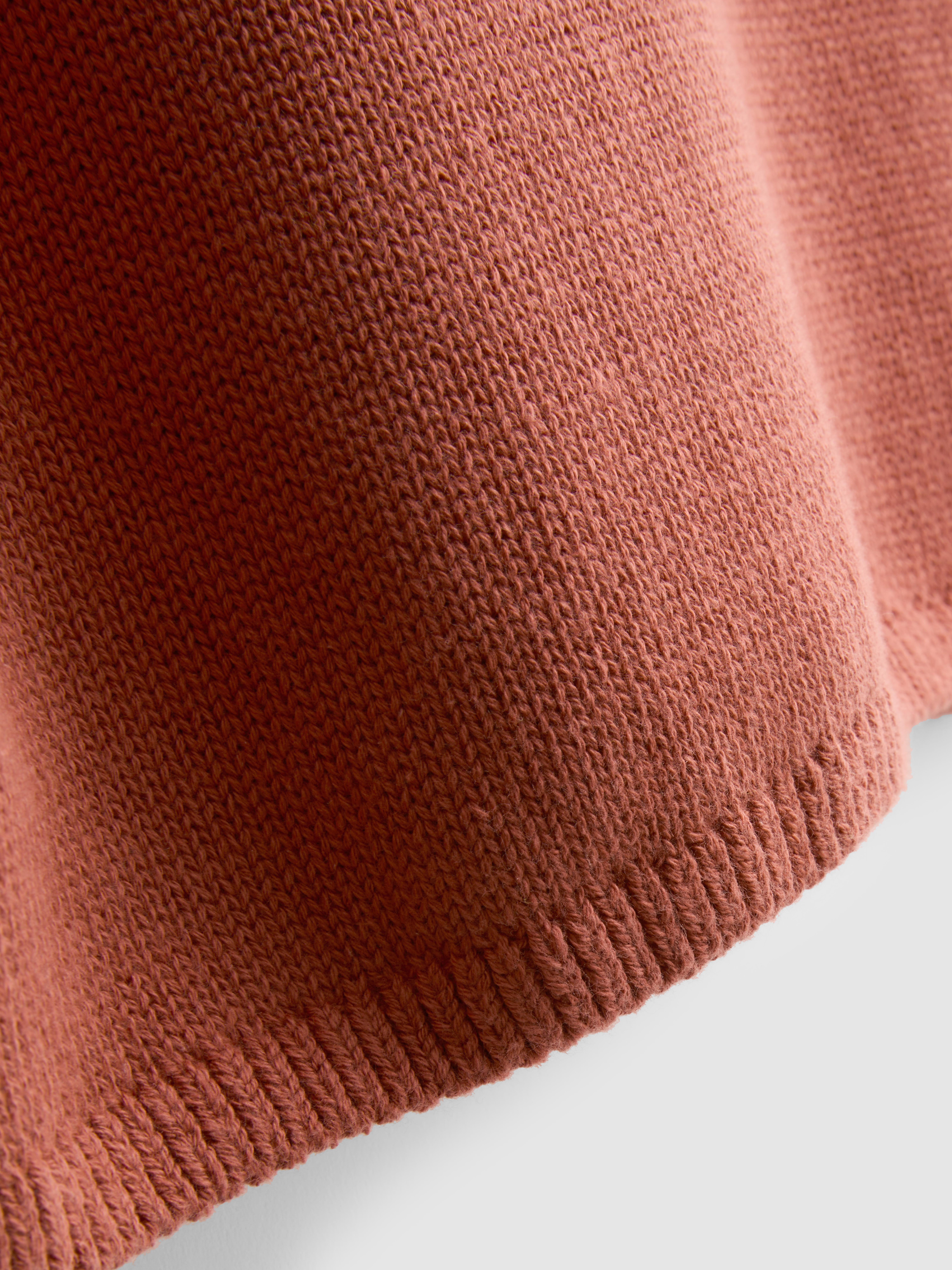 Maglietta lavorata a maglia in puro cotone