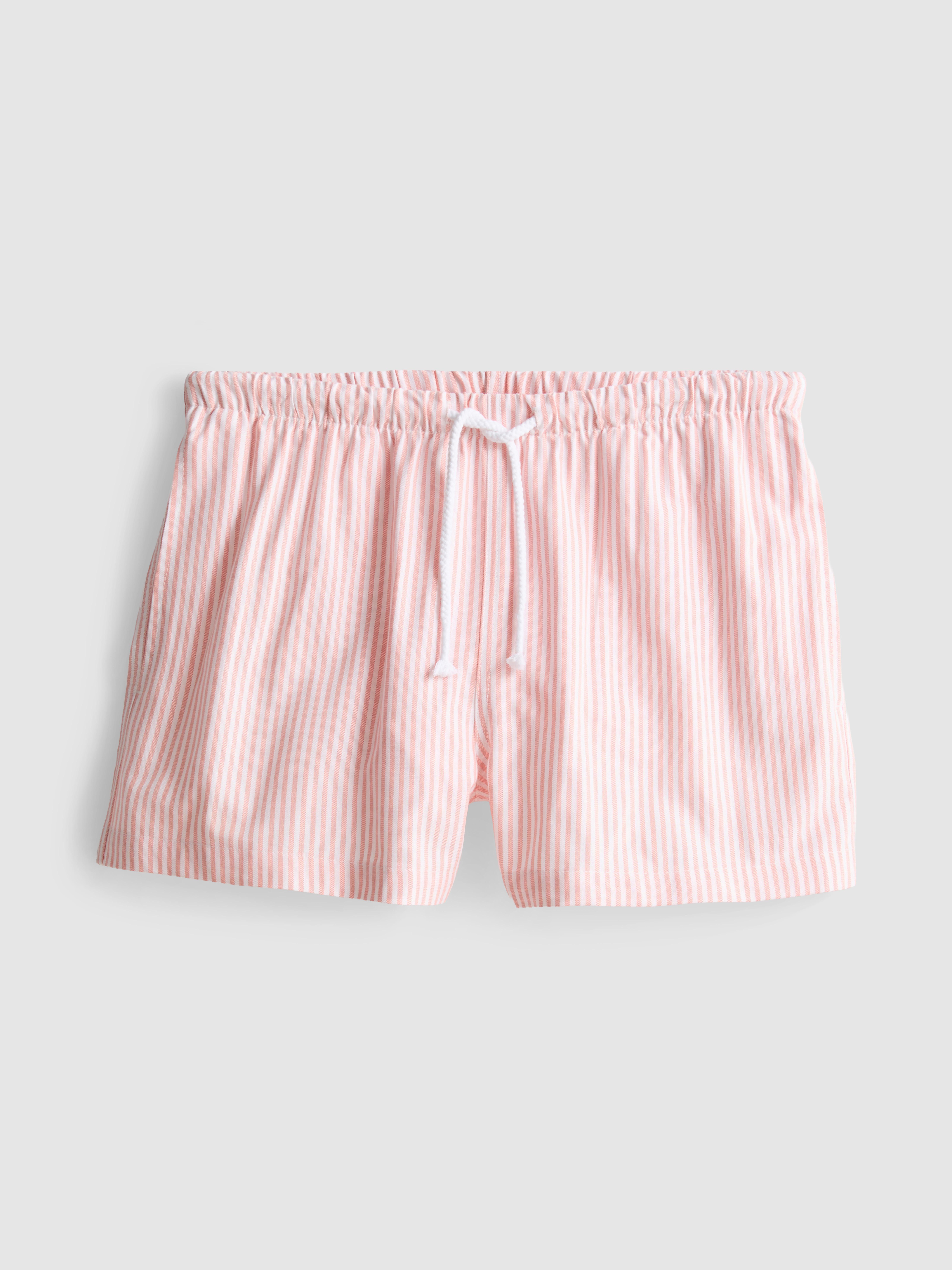 Stripe High Waisted Oxford Shorts
