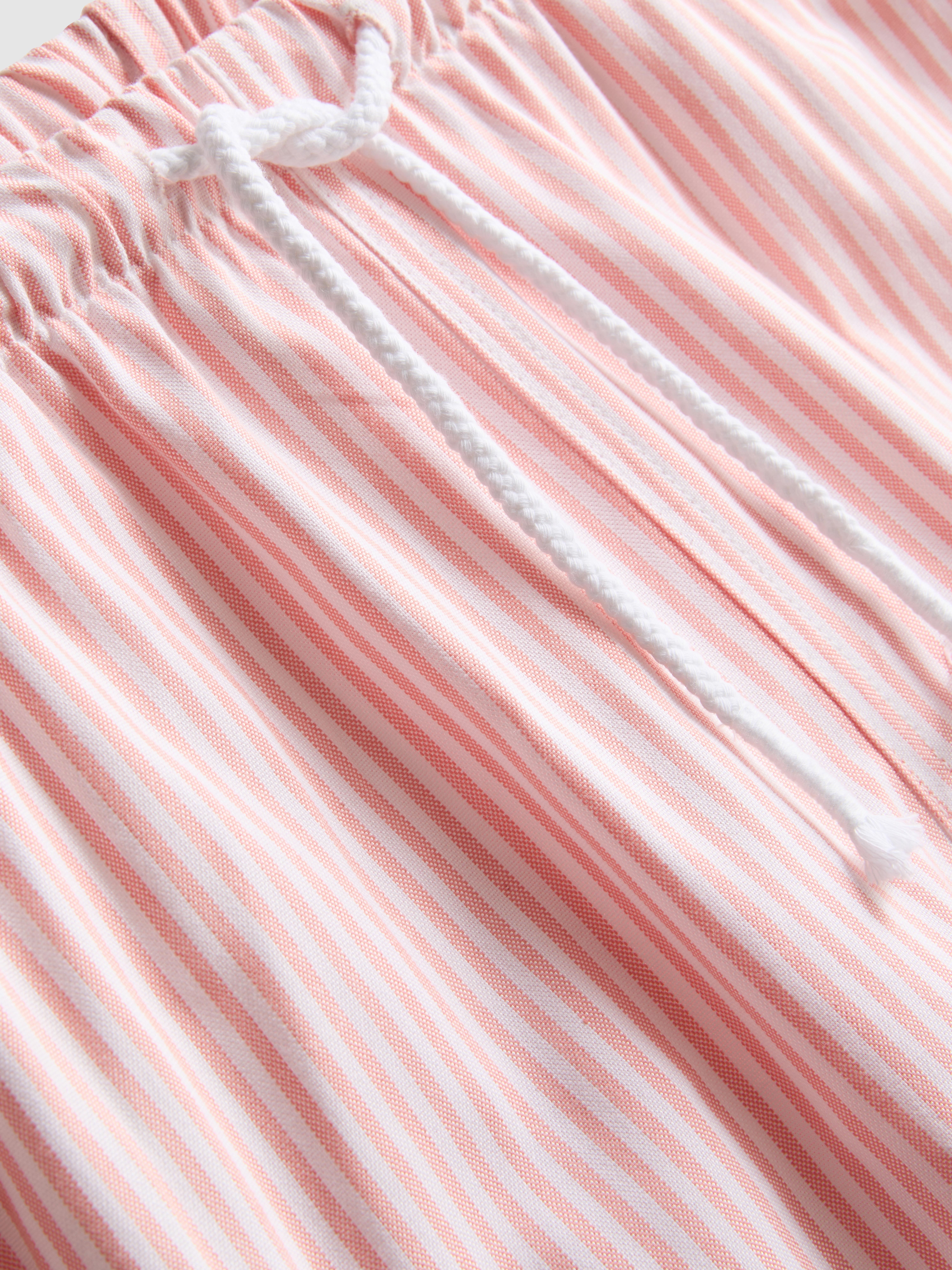 Stripe High Waisted Oxford Shorts