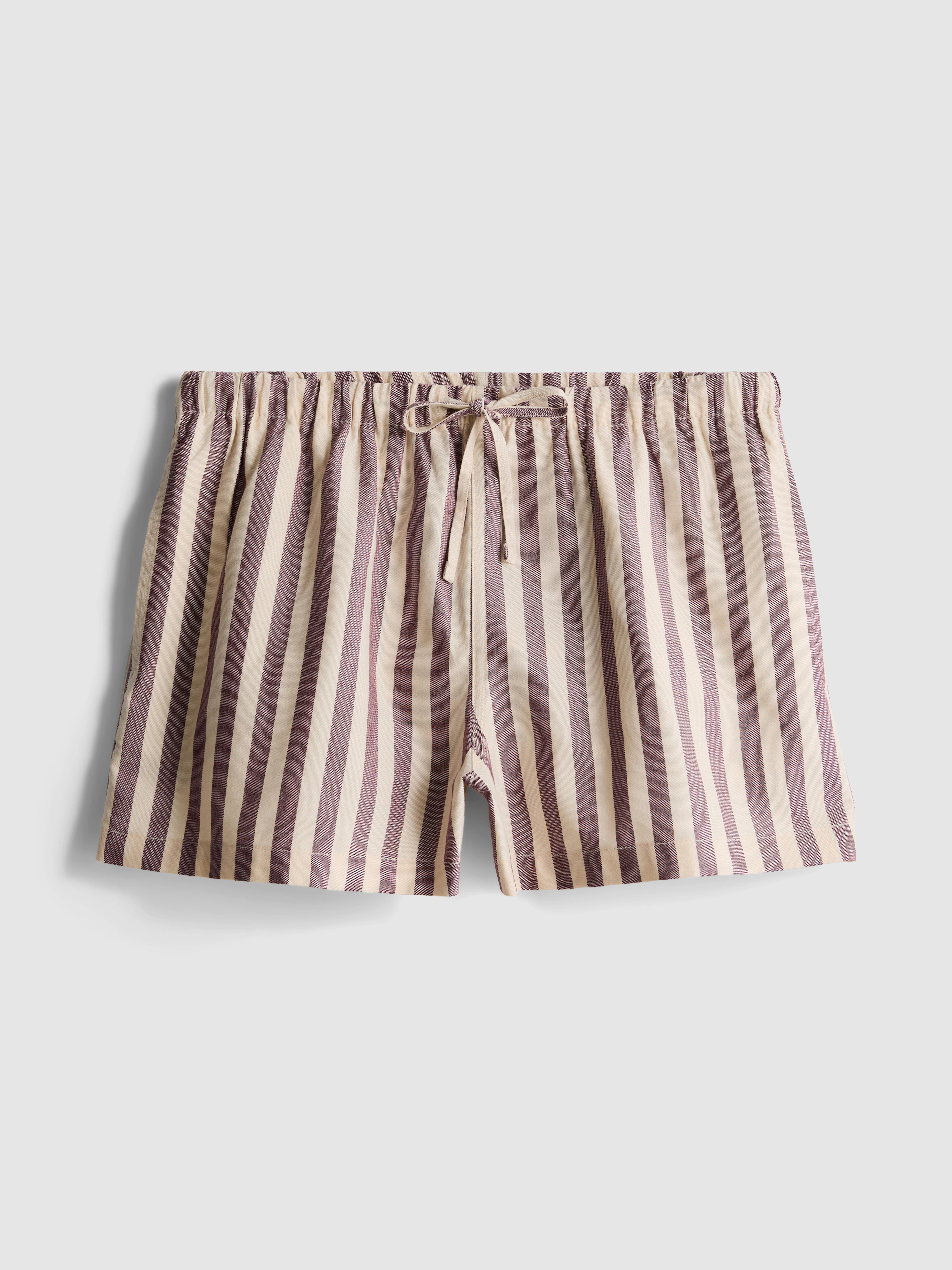 Short Oxford taille haute à rayures