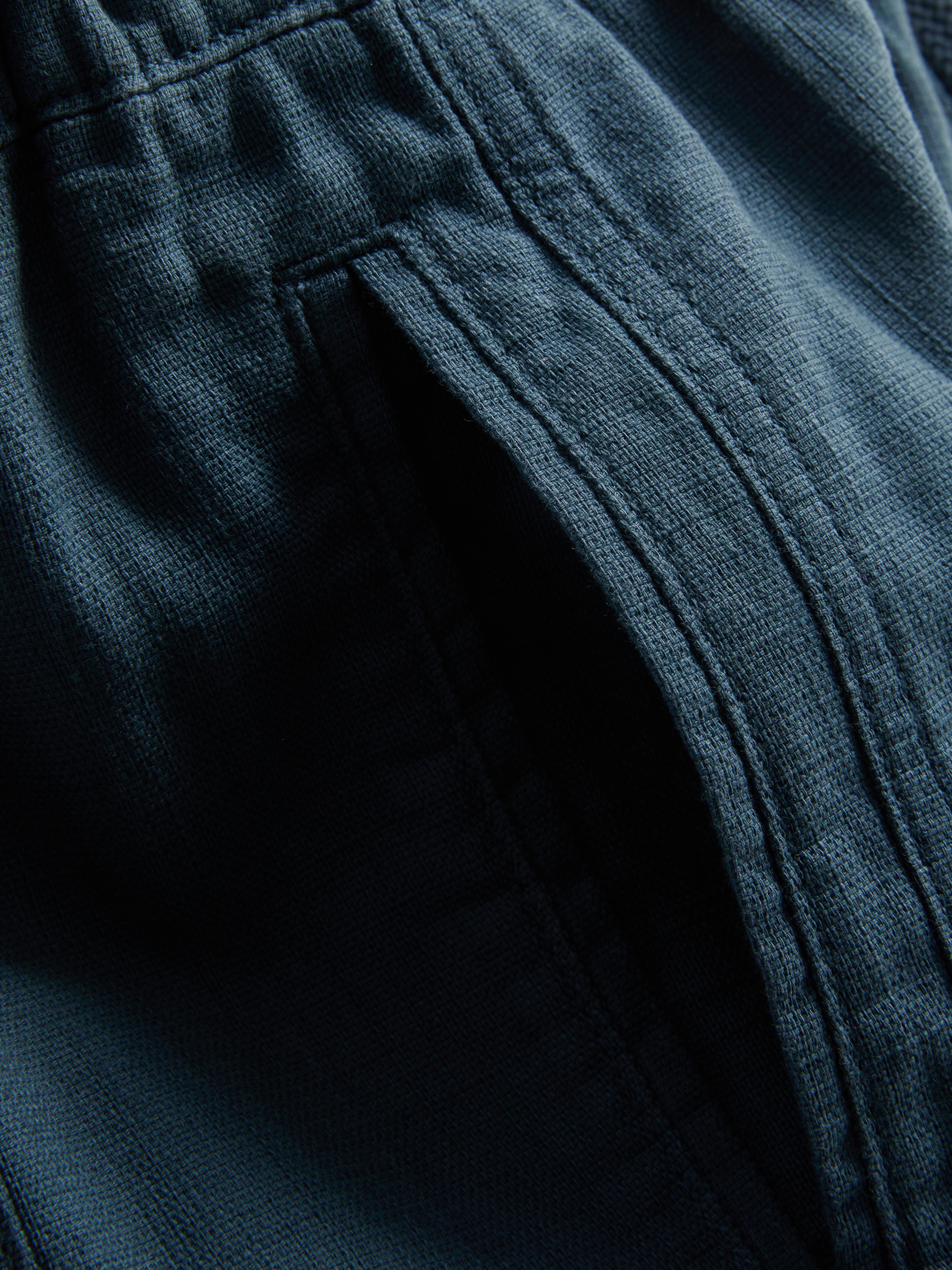 Strukturierte Hose mit Kordelzug