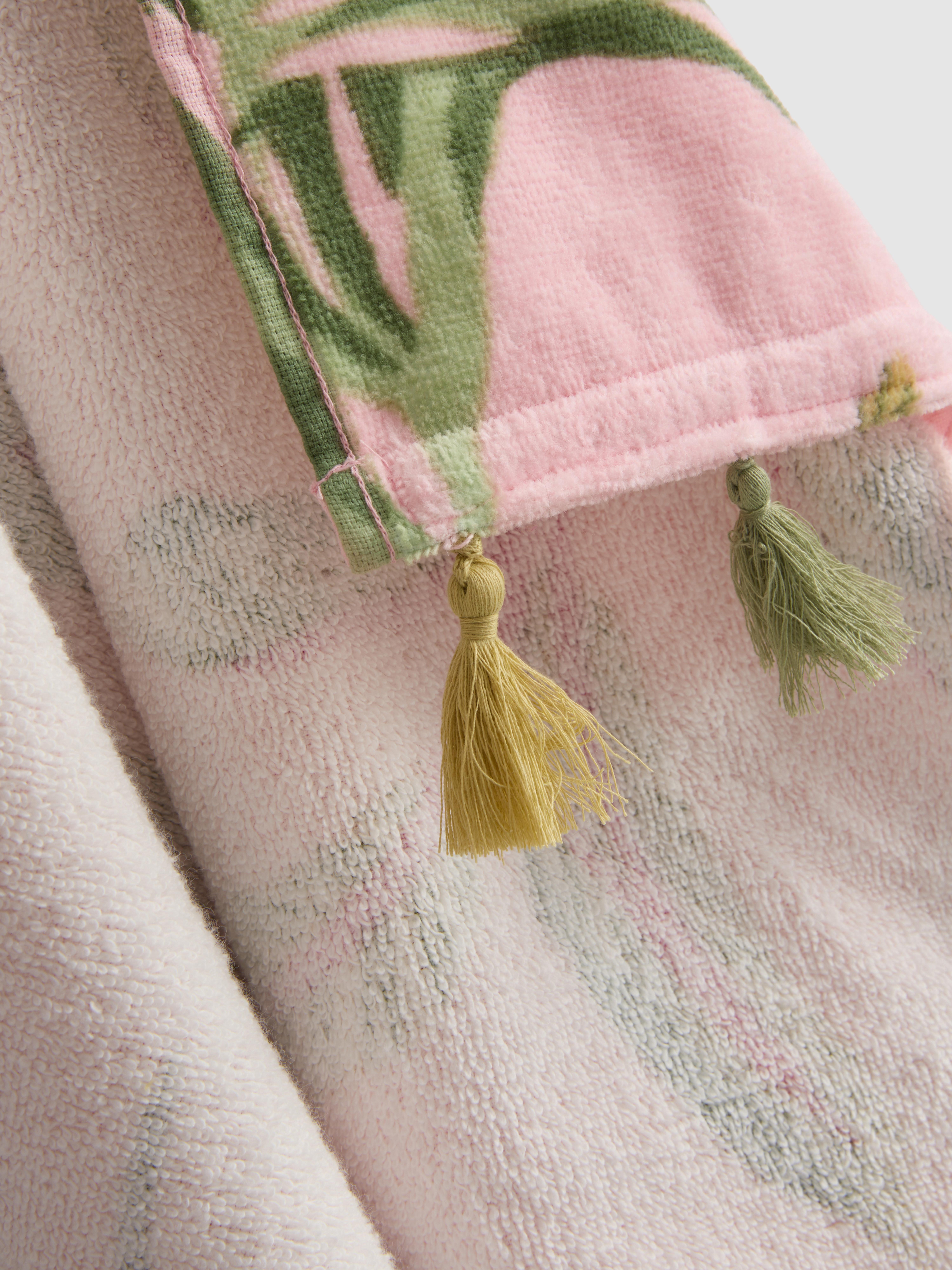 Handtuch mit tropischem Vogel-Print