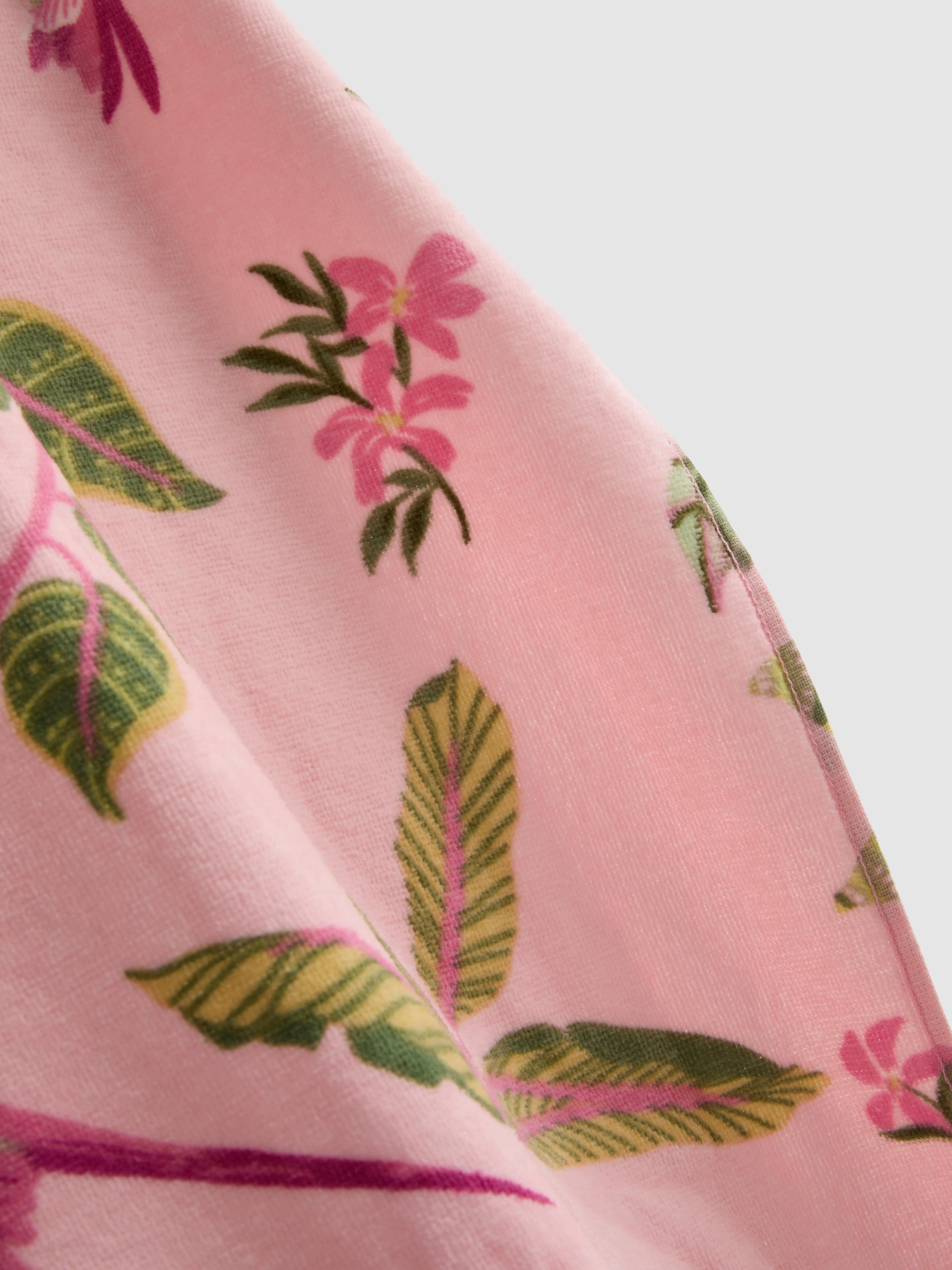 Handtuch mit tropischem Vogel-Print