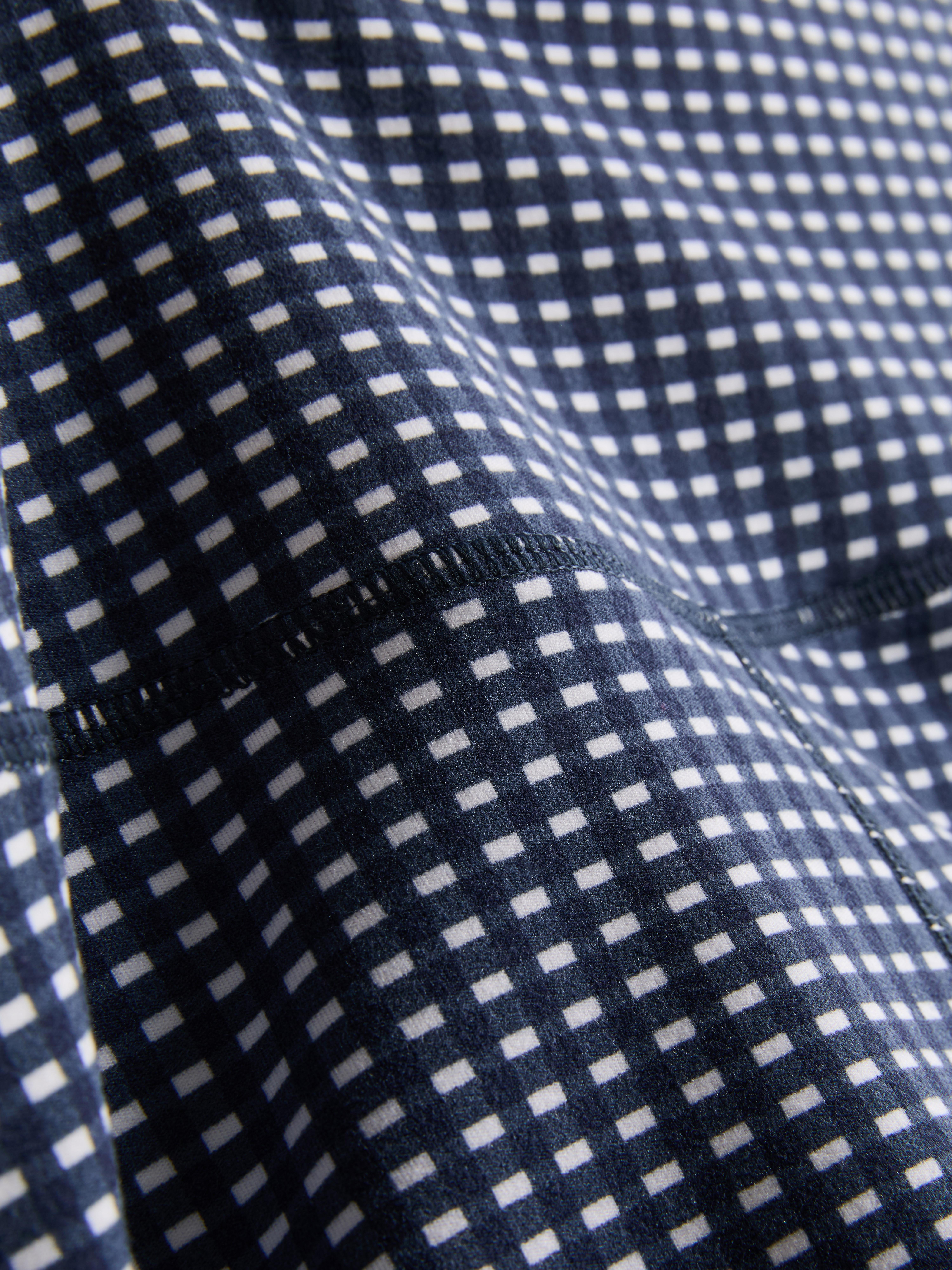 Active High-Waist-Shorts mit Vichykaros