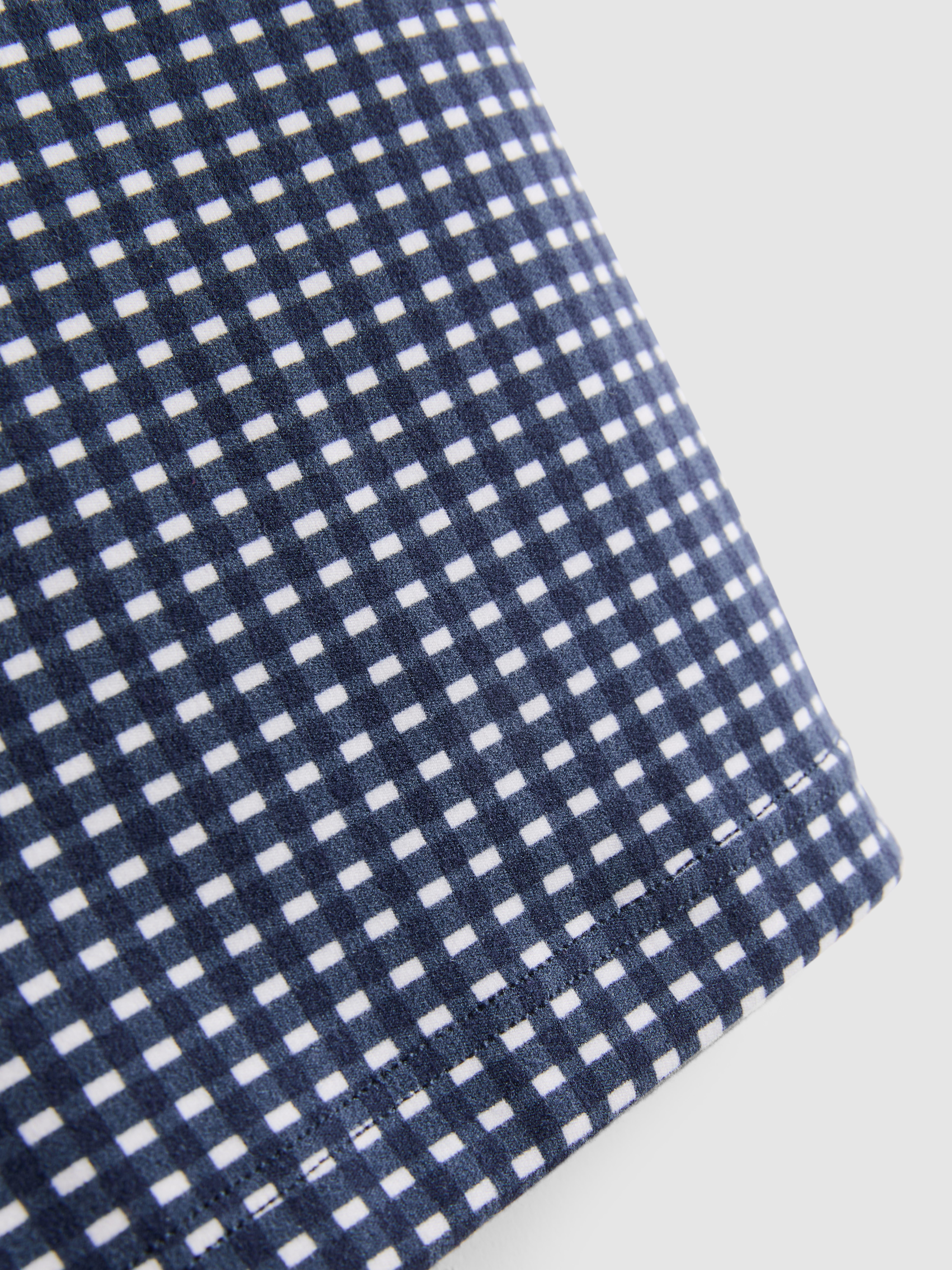 Active High-Waist-Shorts mit Vichykaros