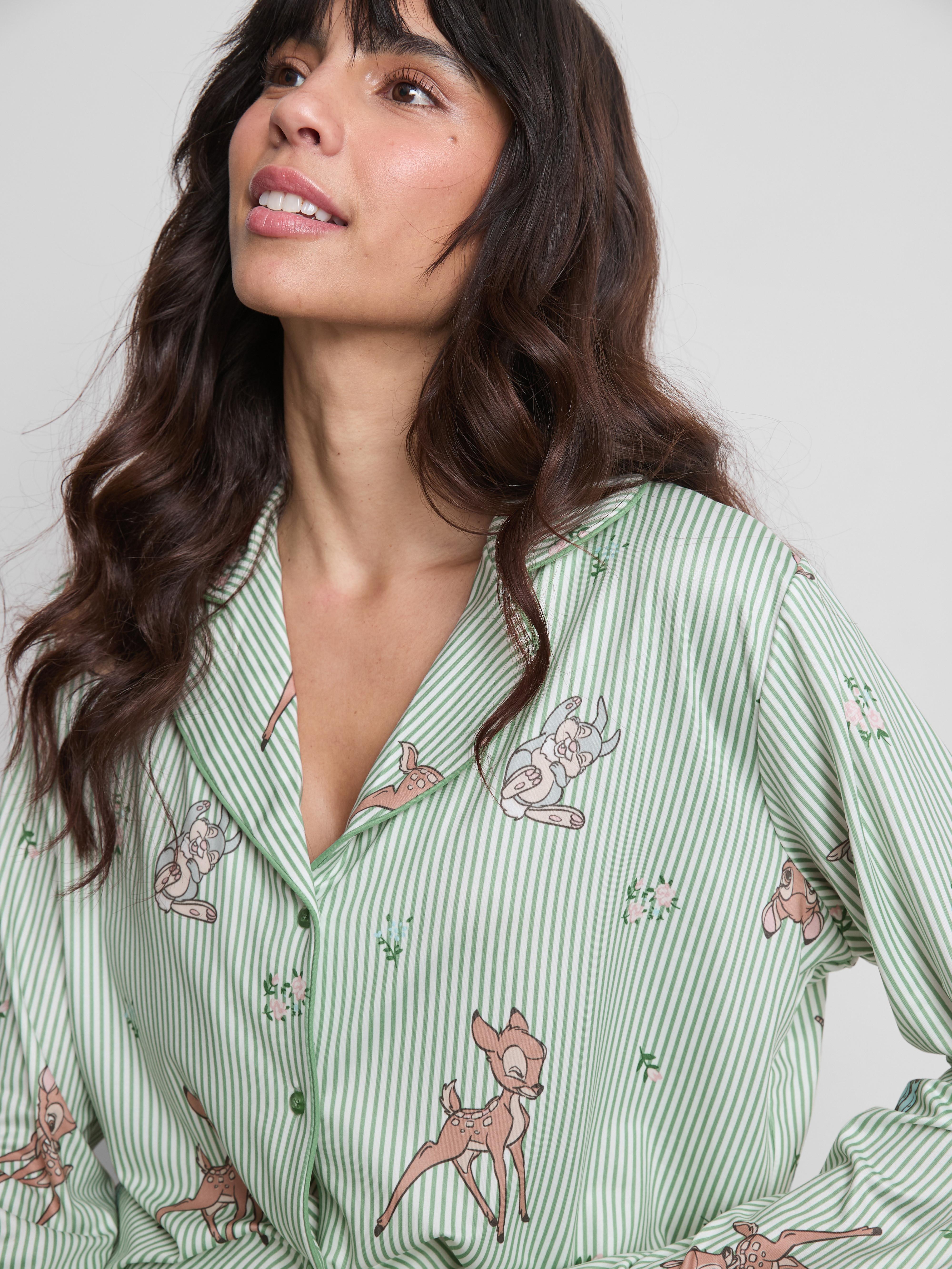 Disney’s Bambi Striped Boyfriend Pajamas
