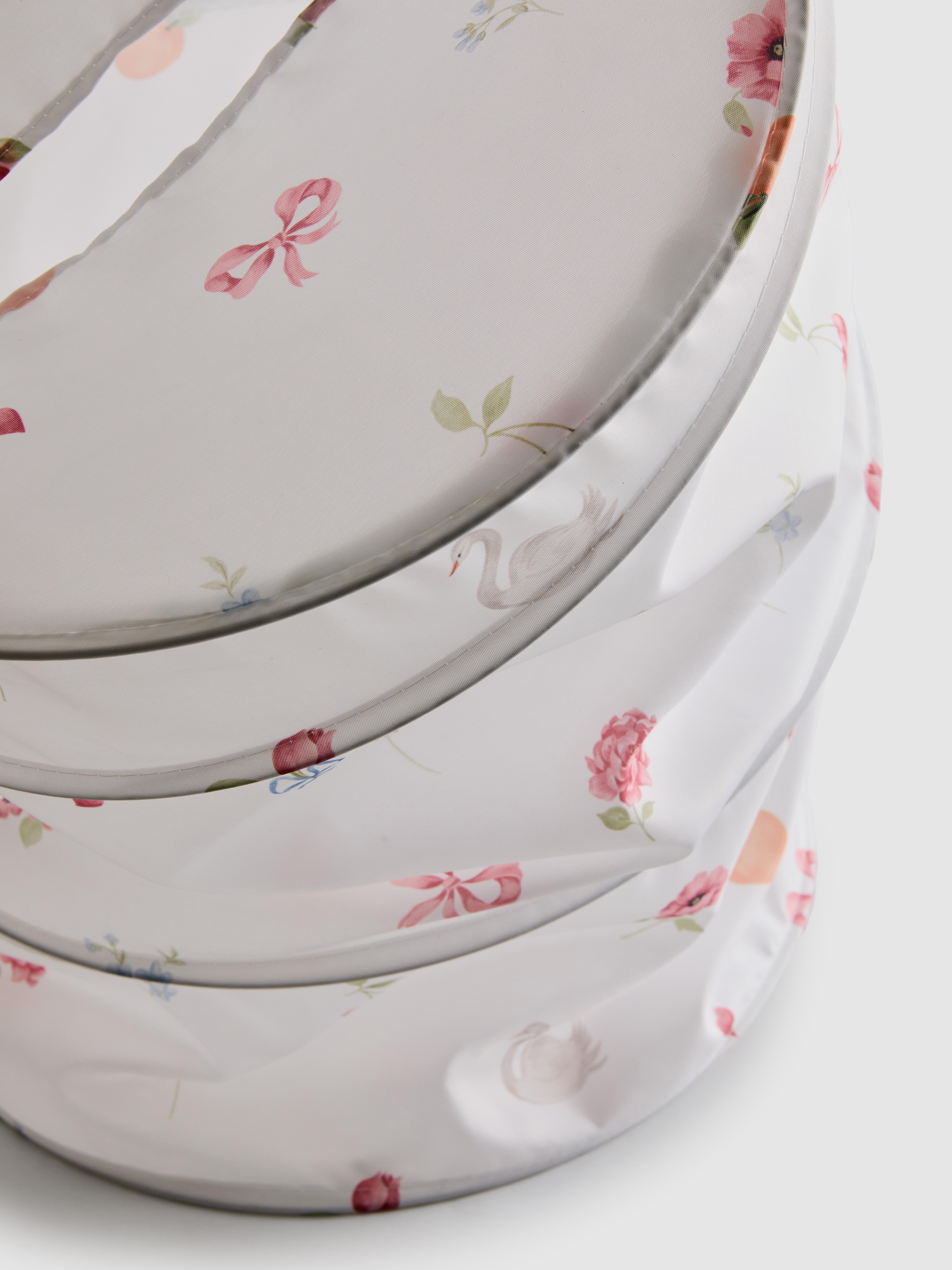 Rozkładany kosz na pranie z nadrukiem