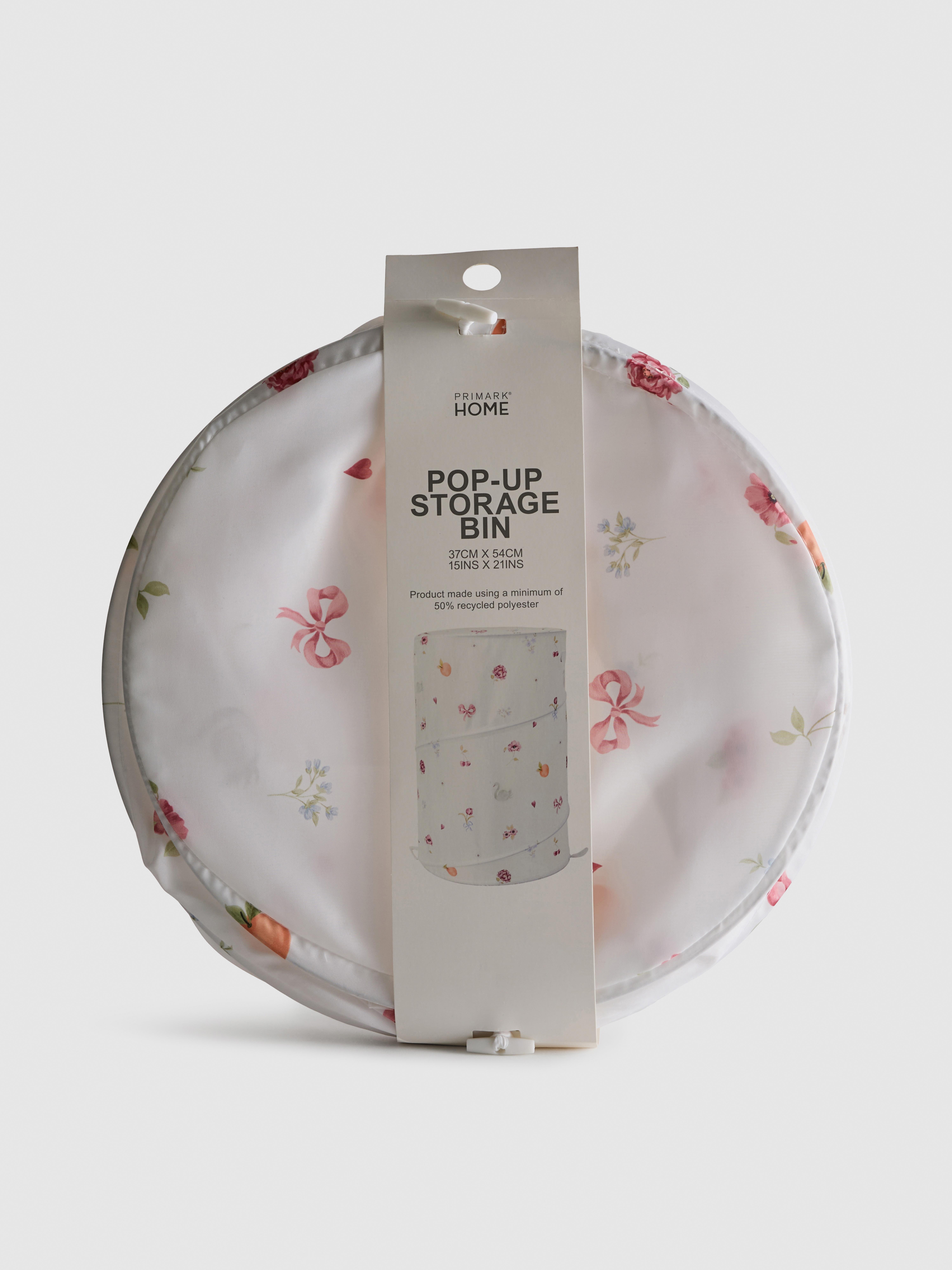 Rozkładany kosz na pranie z nadrukiem