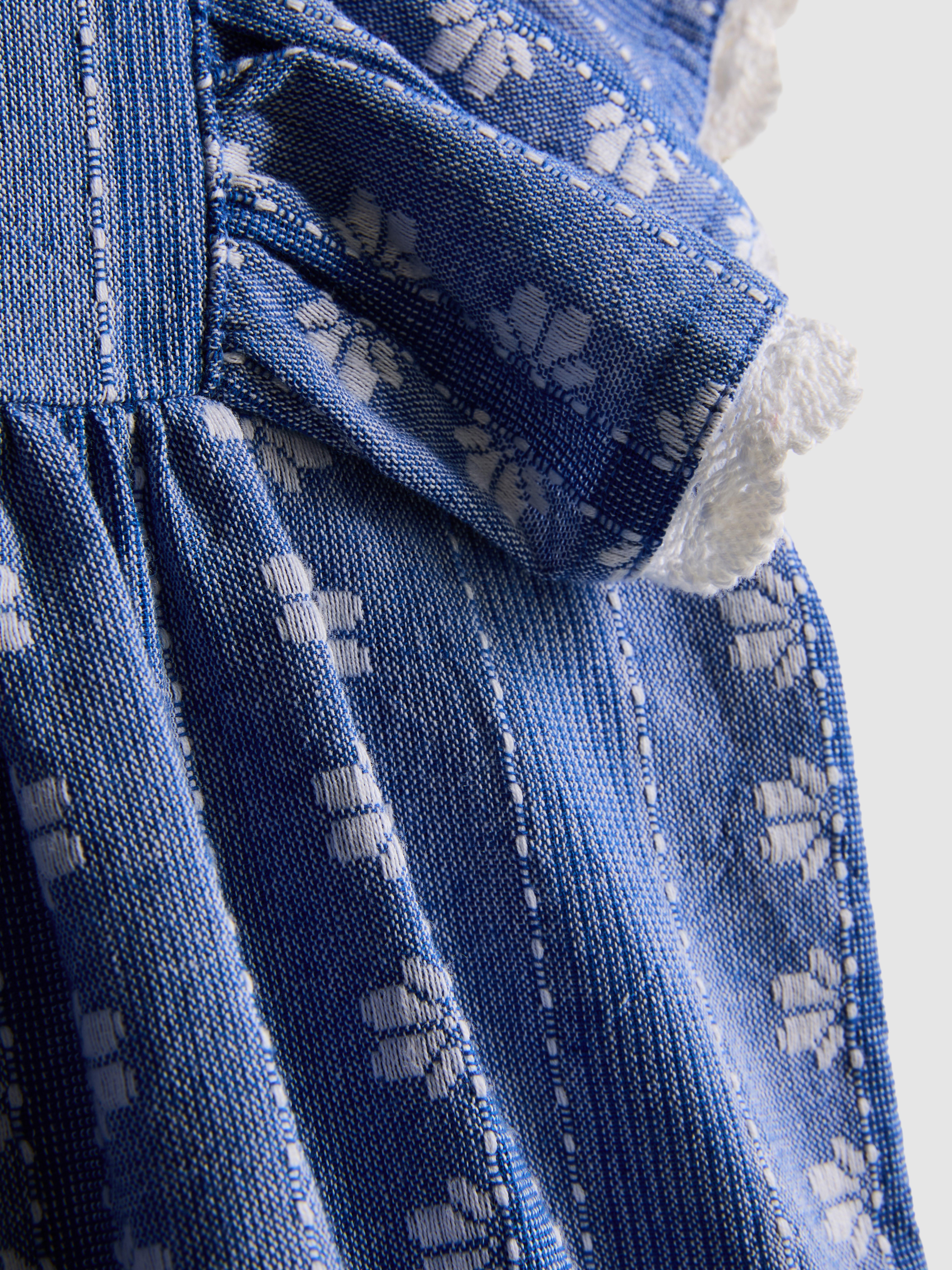 1.5-8yrs | Floral Jacquard Romper