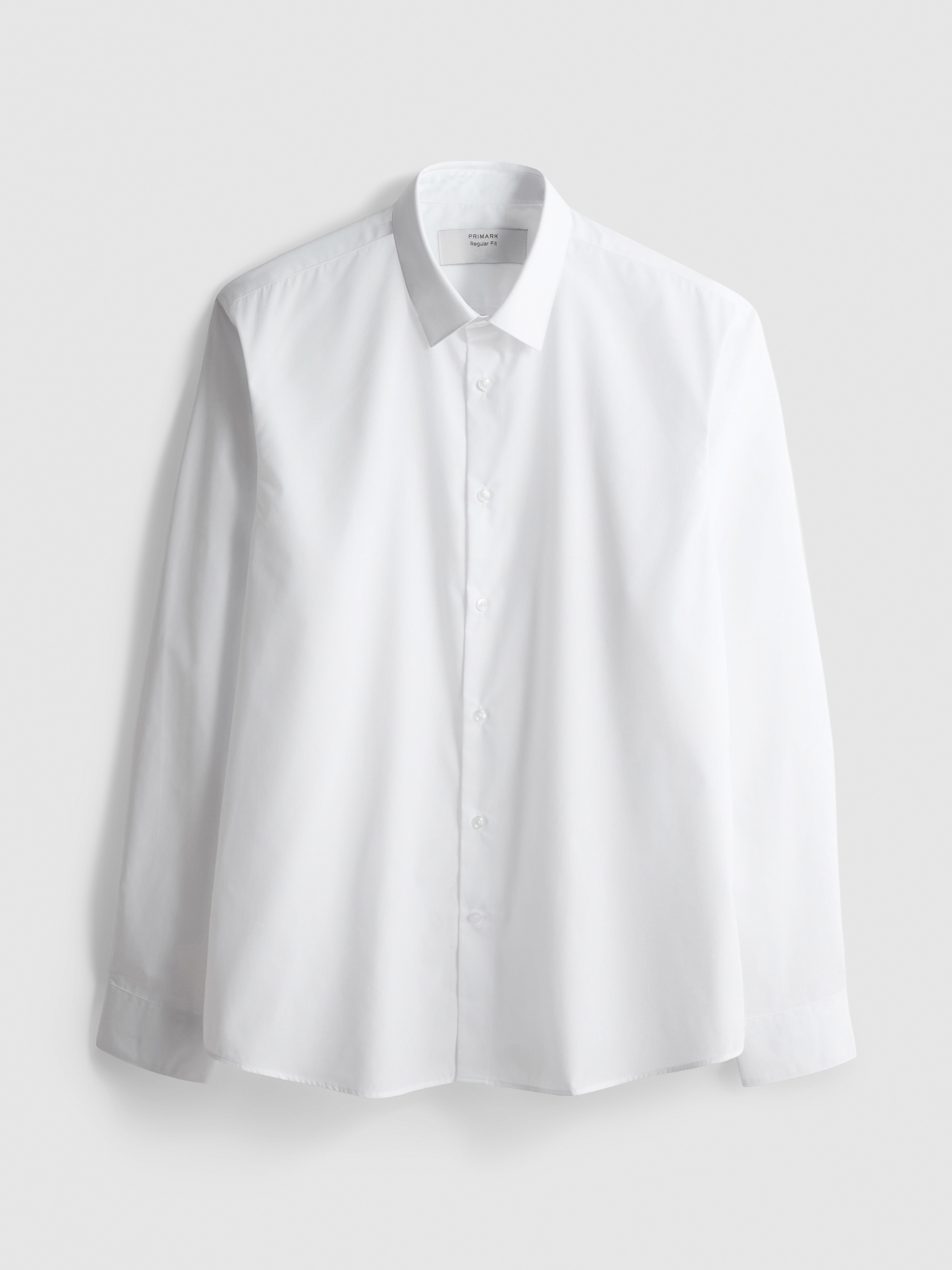 Camisa formal de manga larga y corte recto