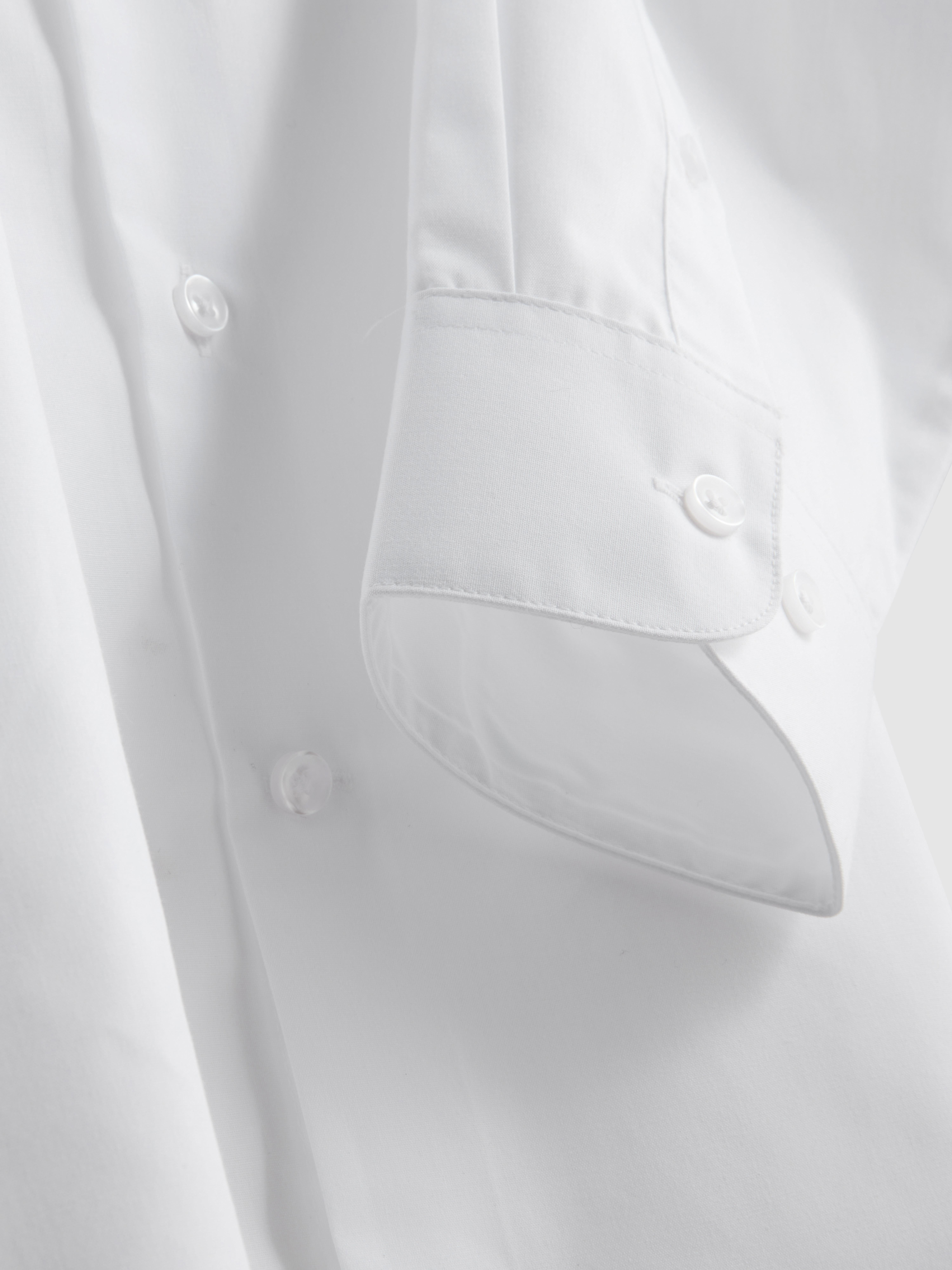 Camisa formal de manga larga y corte recto