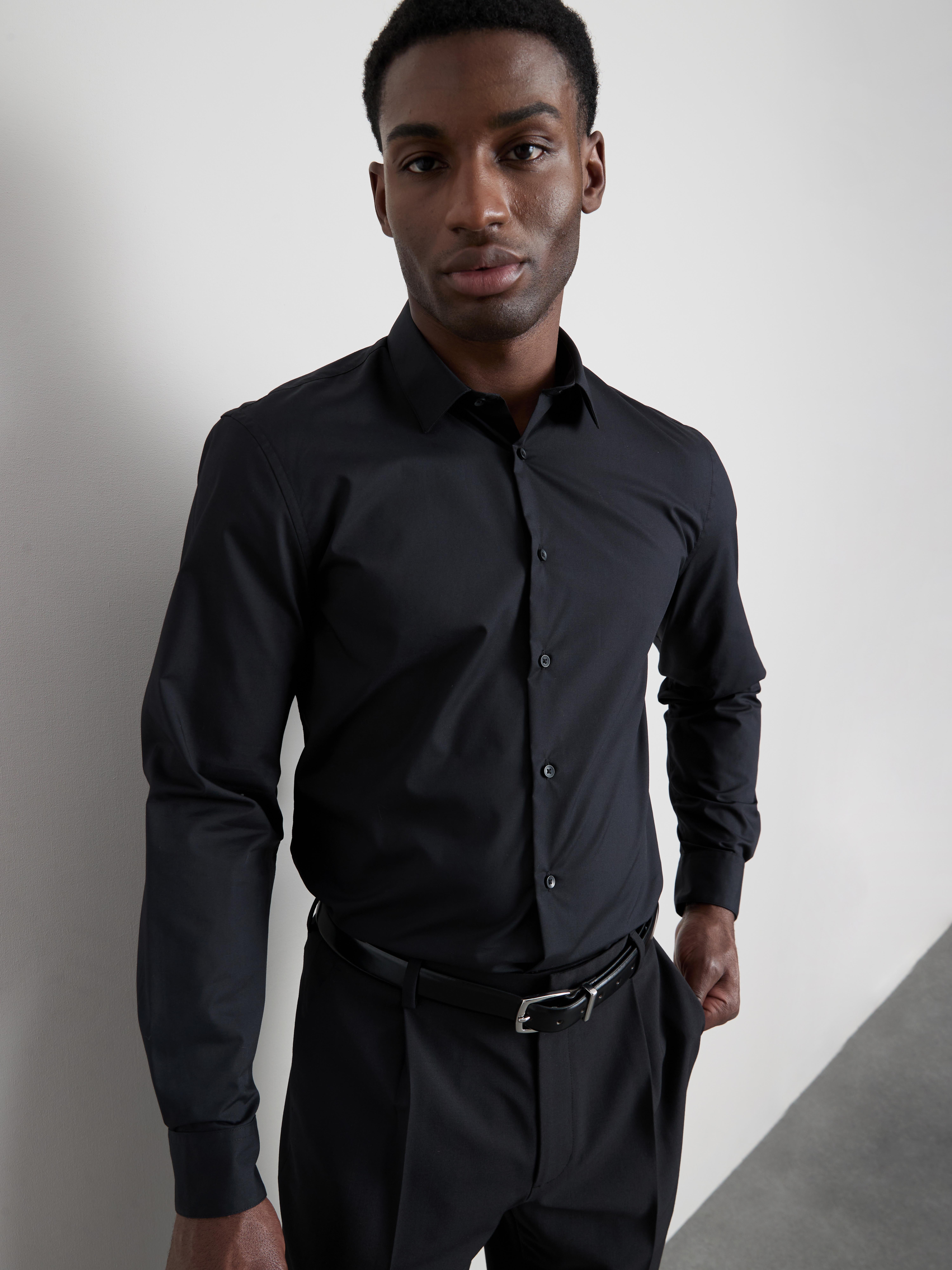 Camisa formal de manga larga