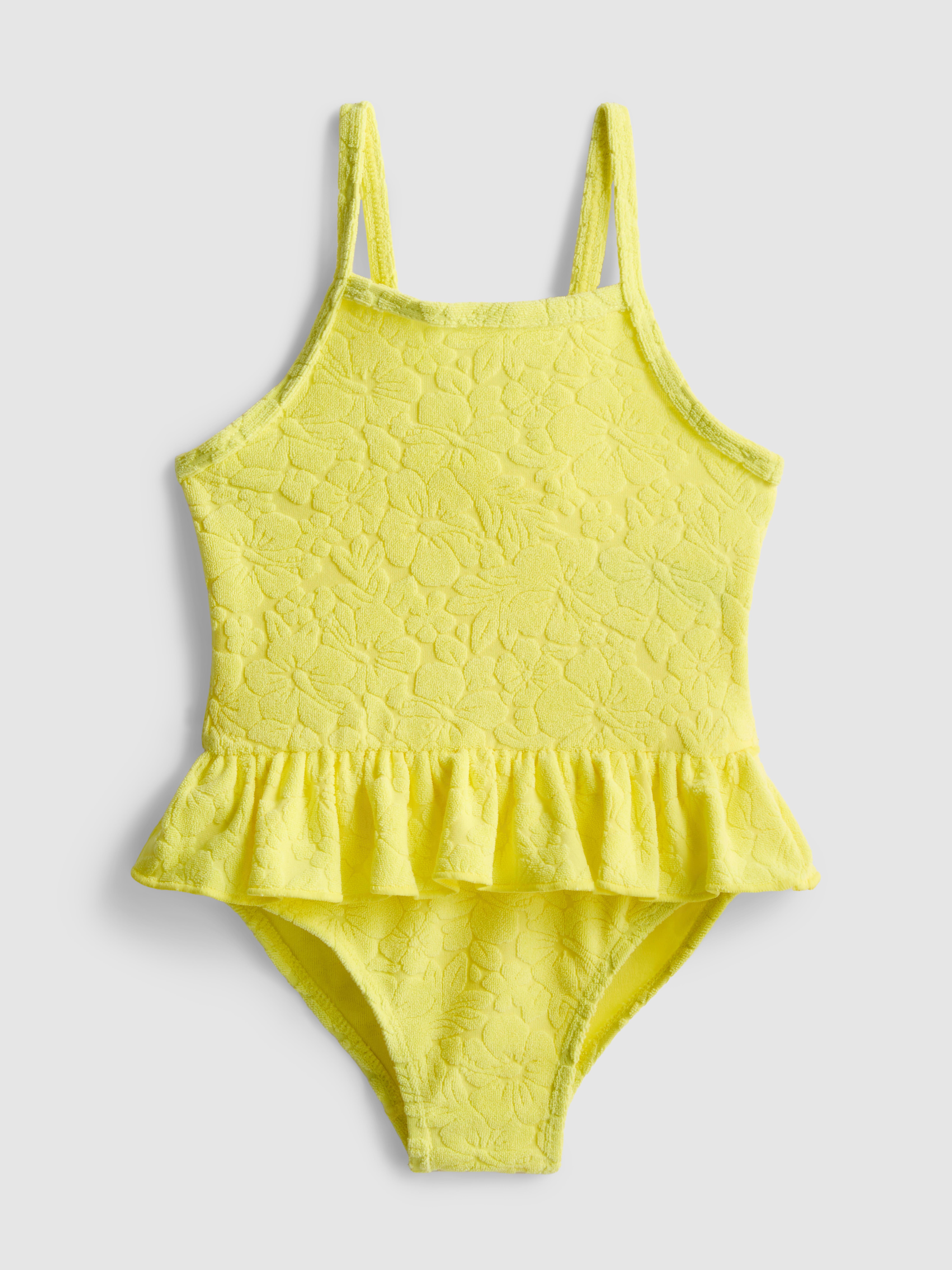 0-36mths | Textured Ruffle Swimsuit