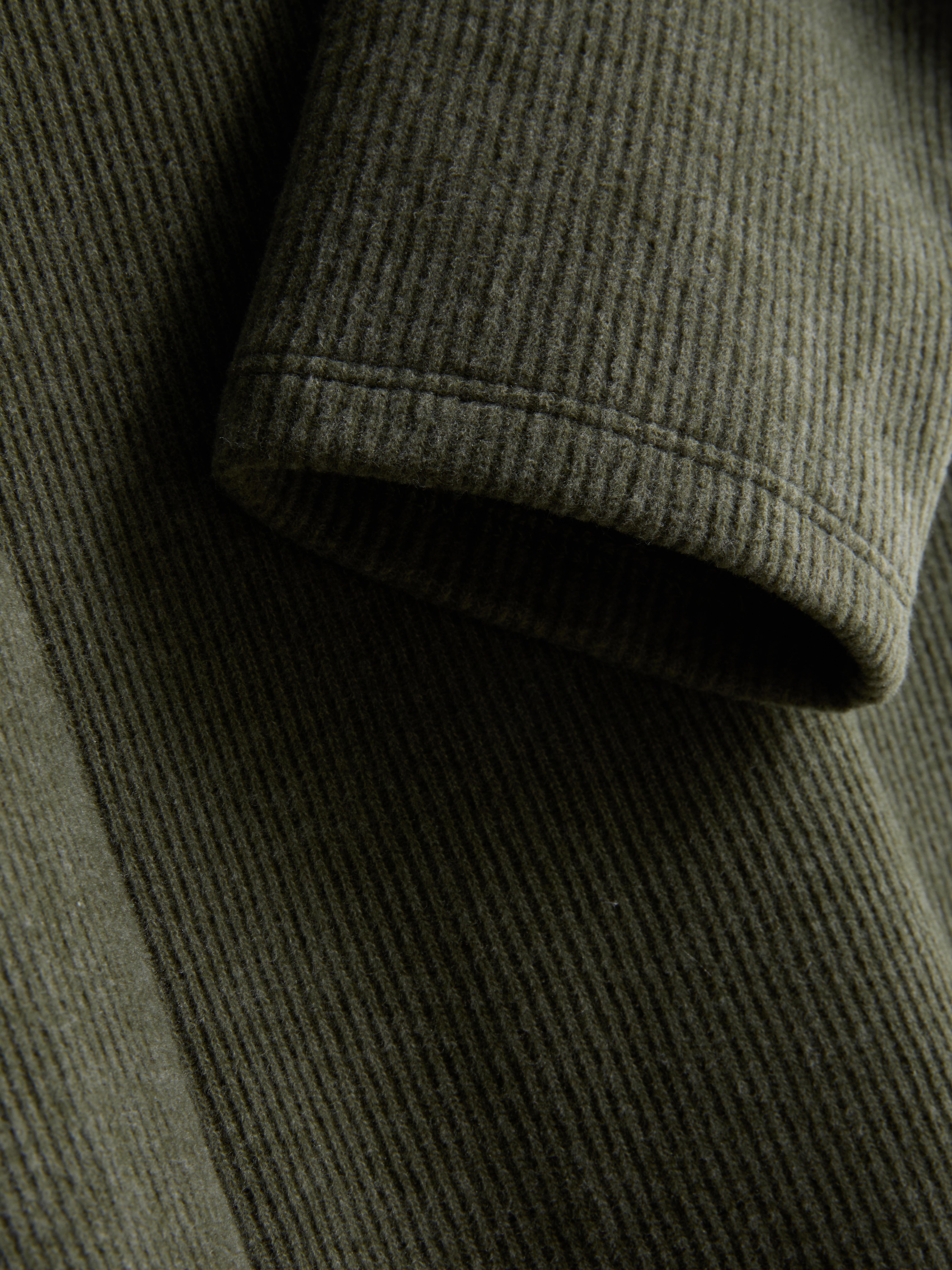 Women's Olive Mini Balloon-Sleeve Sweater Dress