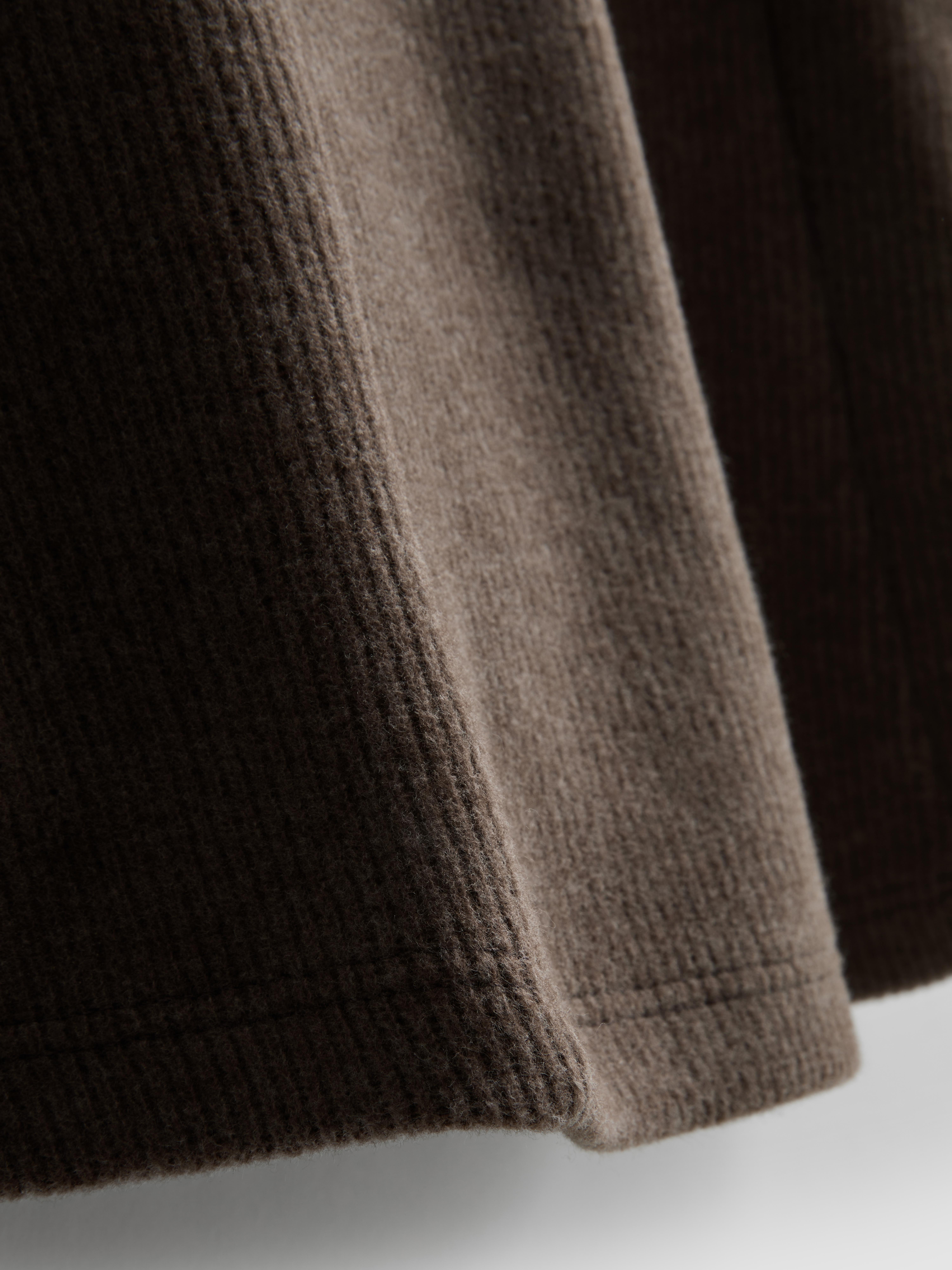 Women's Tan Mini Balloon-Sleeve Sweater Dress