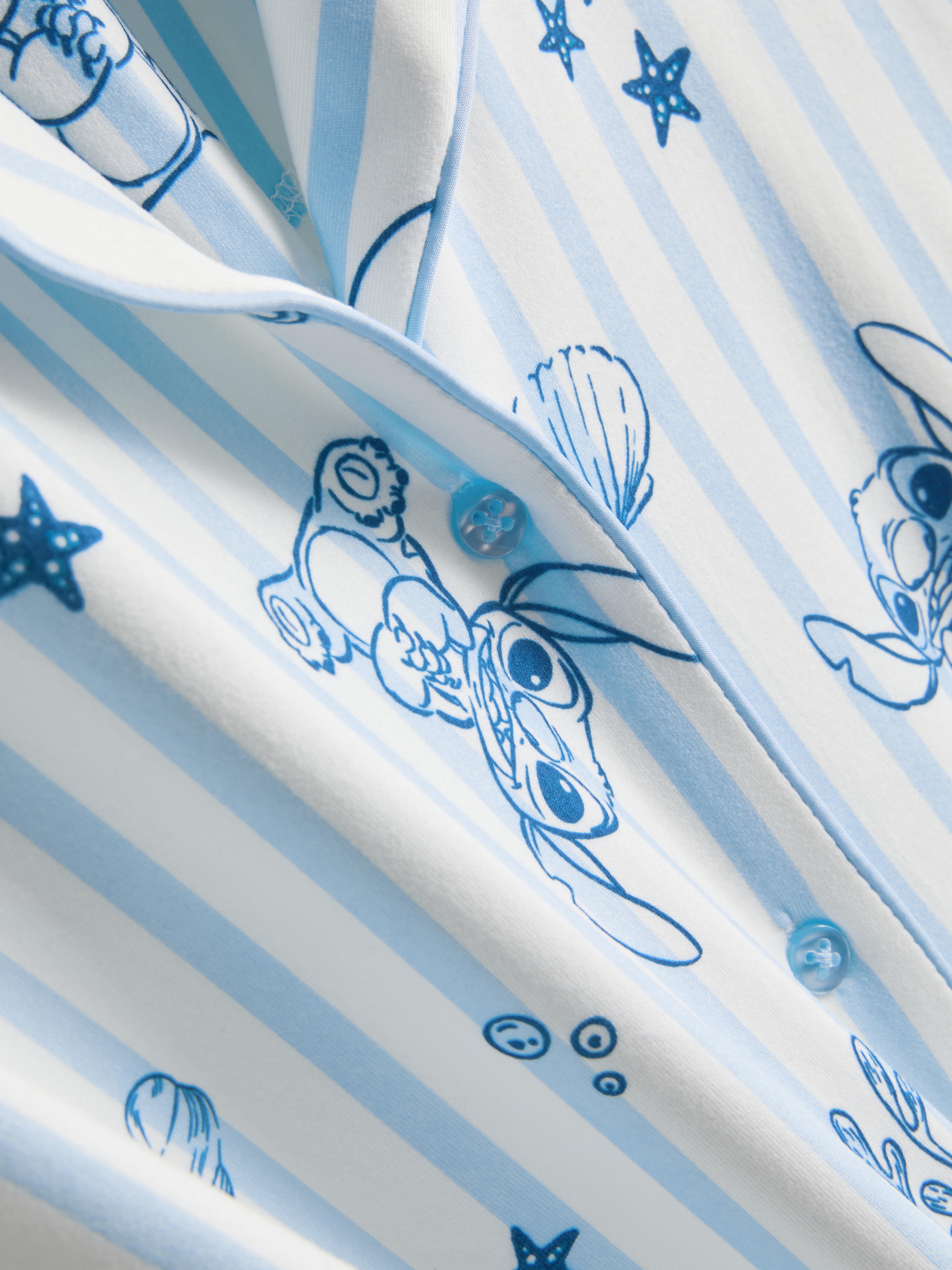 Disney’s Stitch Striped Boyfriend Pajamas