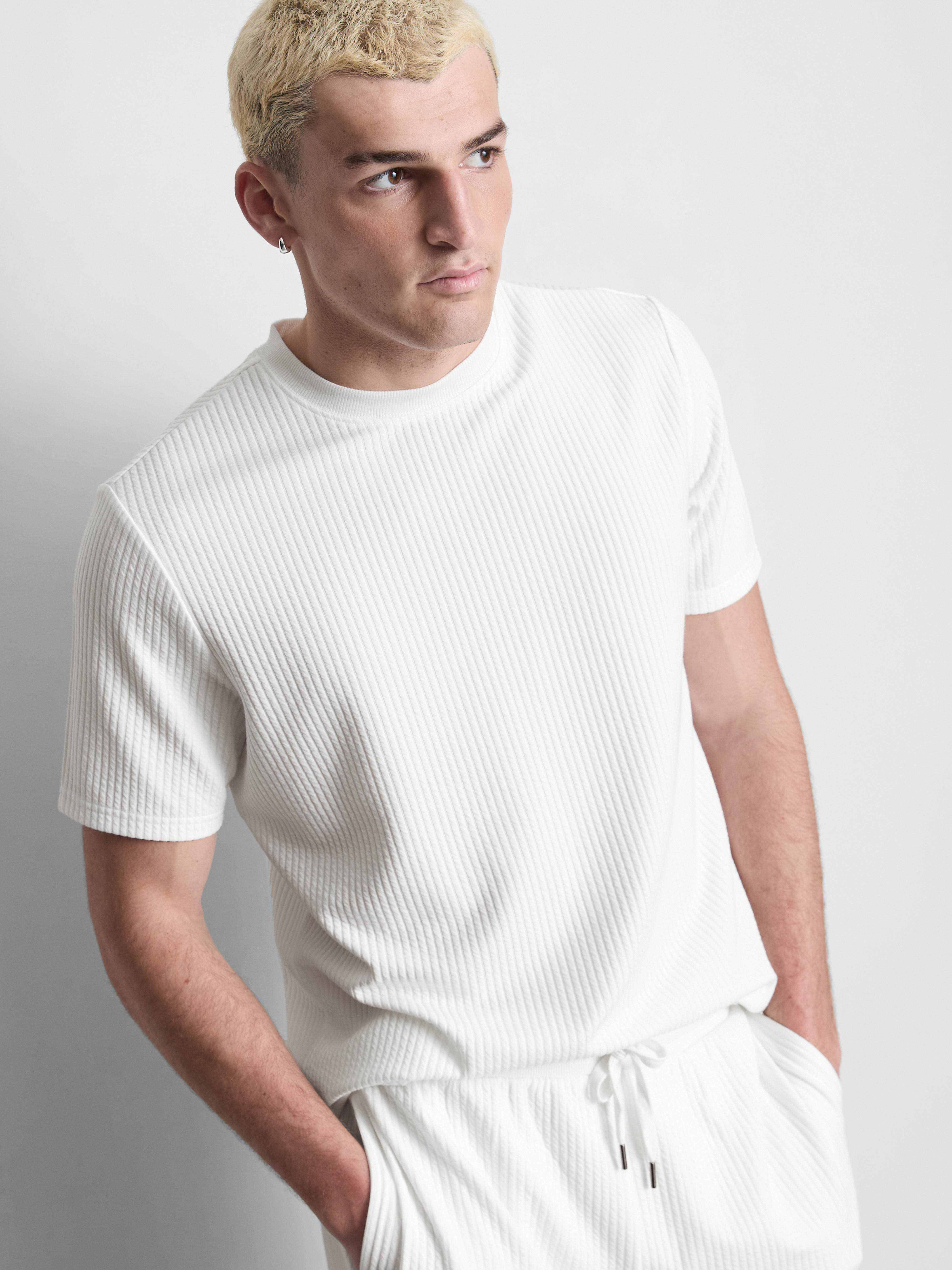Cottover t-shirt met lange mouwen heren wit - Bestel nu