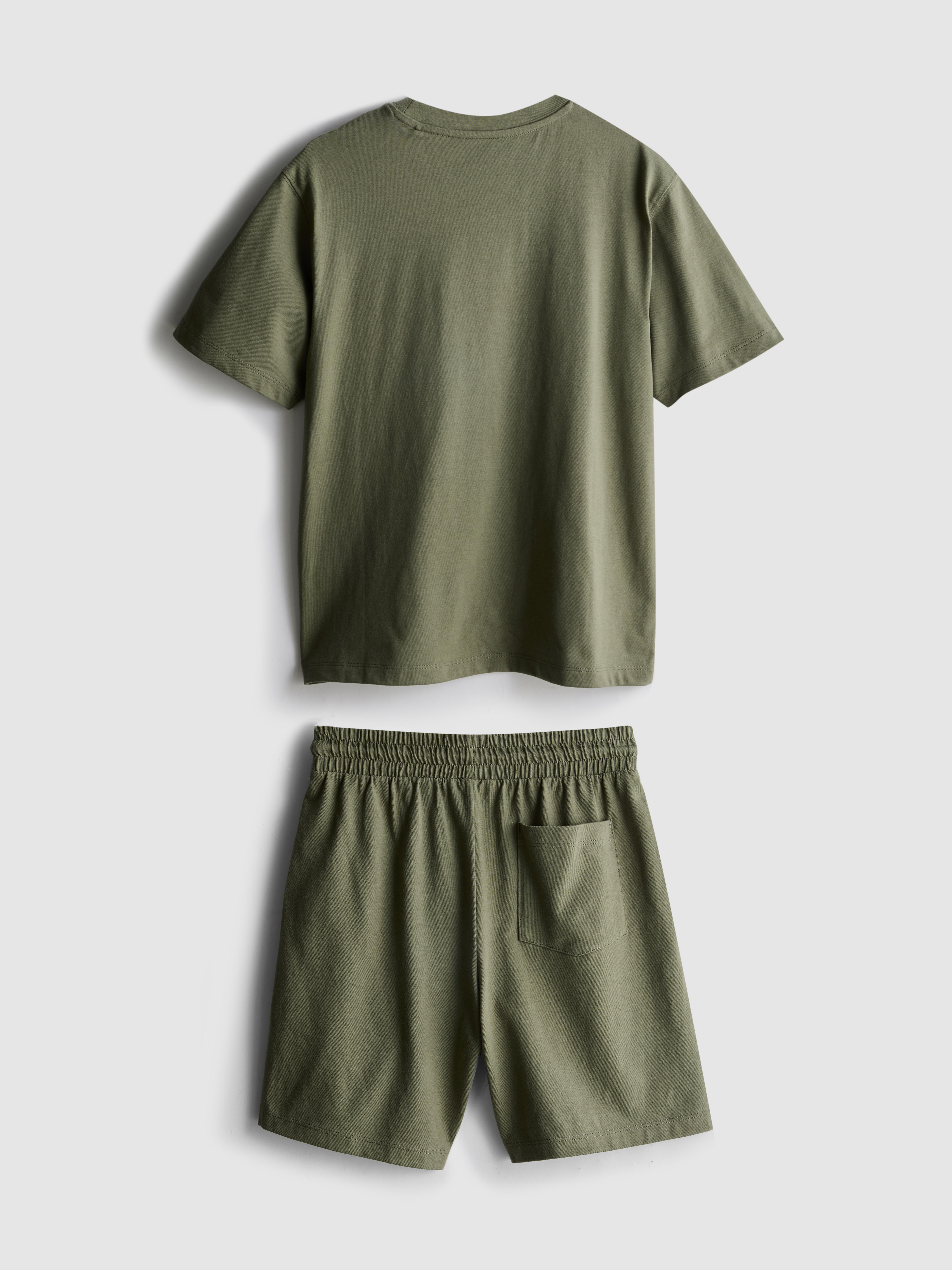 7-15yrs | Embroidered T-Shirt and Shorts Set