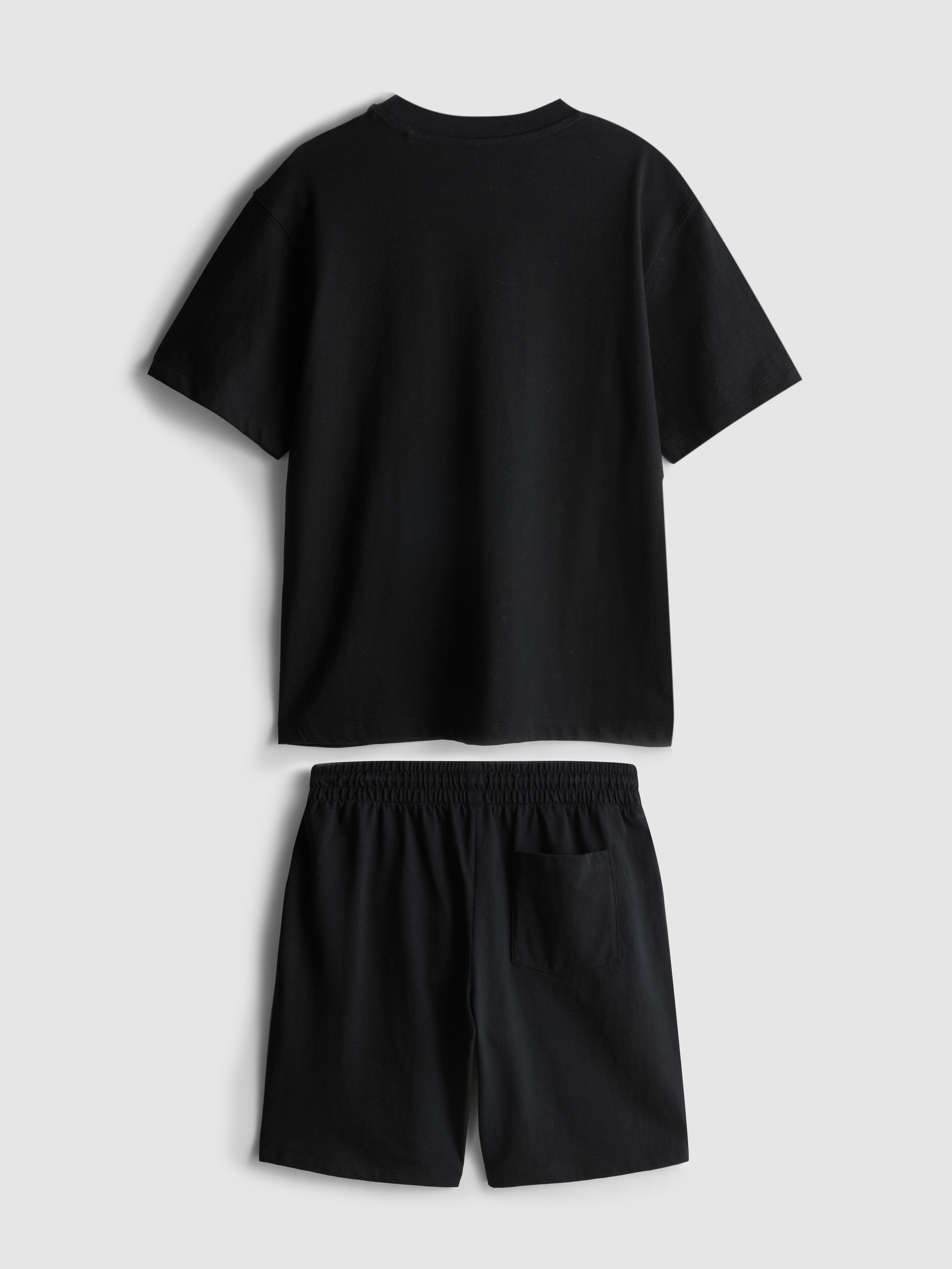 7-15yrs | Embroidered T-Shirt and Shorts Set