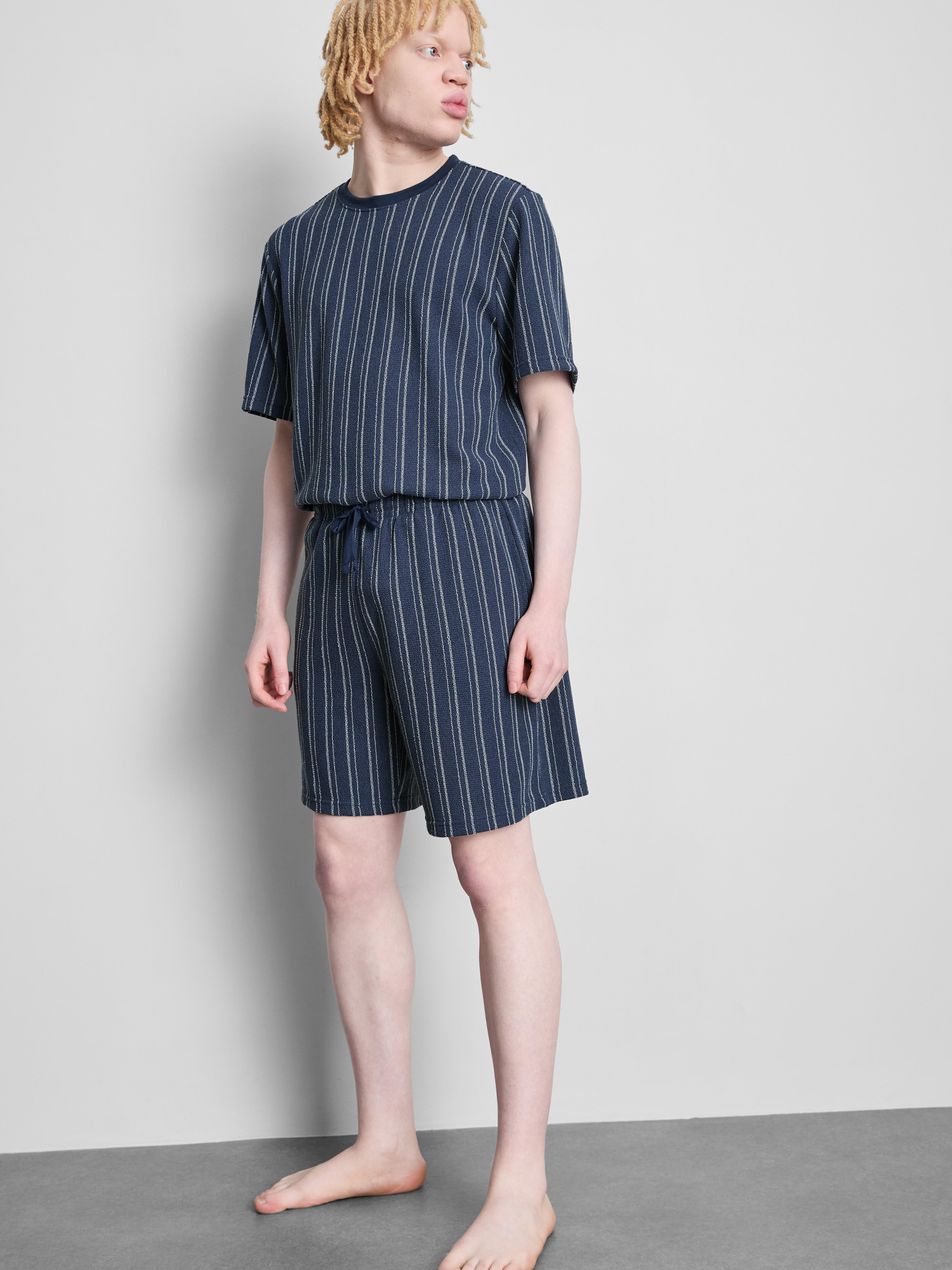 Pruhované pyžamové šortky